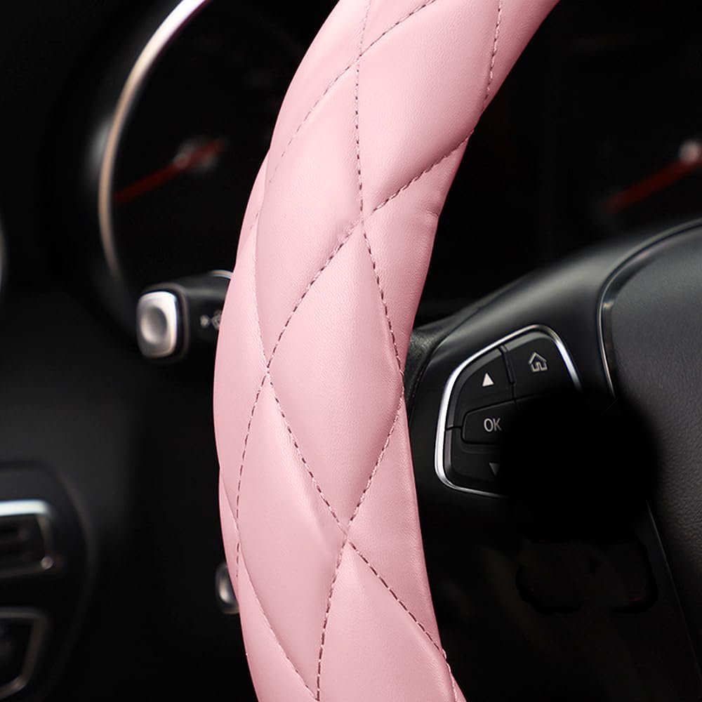 Detalle 2 de YHONGJT 15 Inch Pink Microfiber Wheel Cover