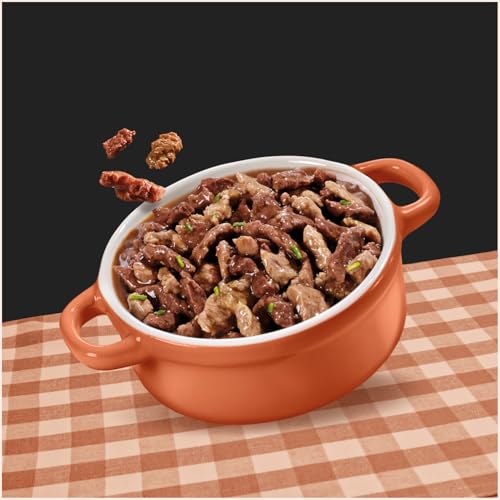 Detalle 2 de Cesar Country Stew: Bandeja para perros adultos 150 g, pack de 8 (y 3) con trozos de ternera, cordero, ave y pavo en salsa