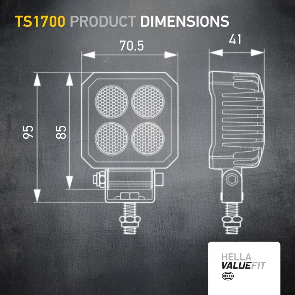 Thumbnail 6 de HELLA VALUEFIT 1GA 357 110-002 LED-Faro da lavoro: luce potente in un pacchetto compatto