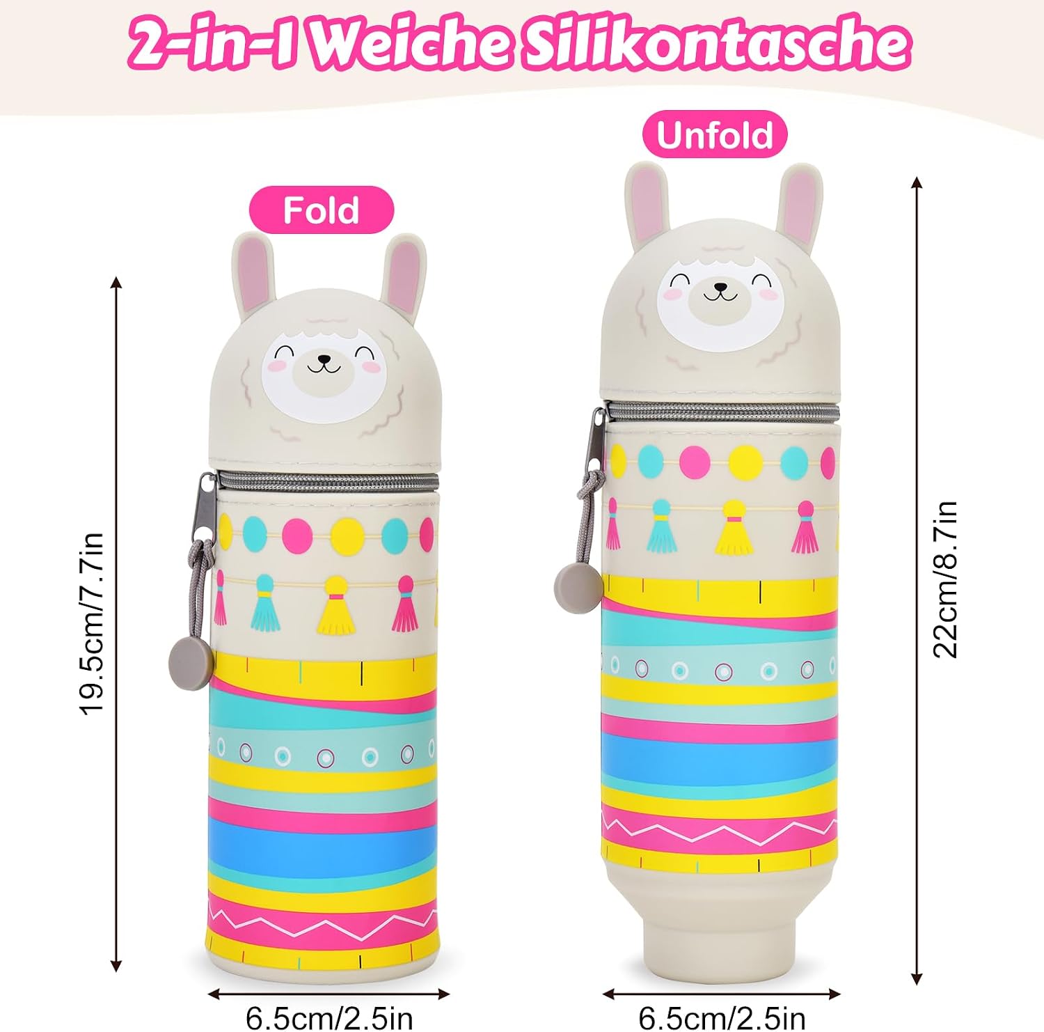 Thumbnail 1 de LVZONGXIN Kawaii Lama trousse 18,5 cm 🖊