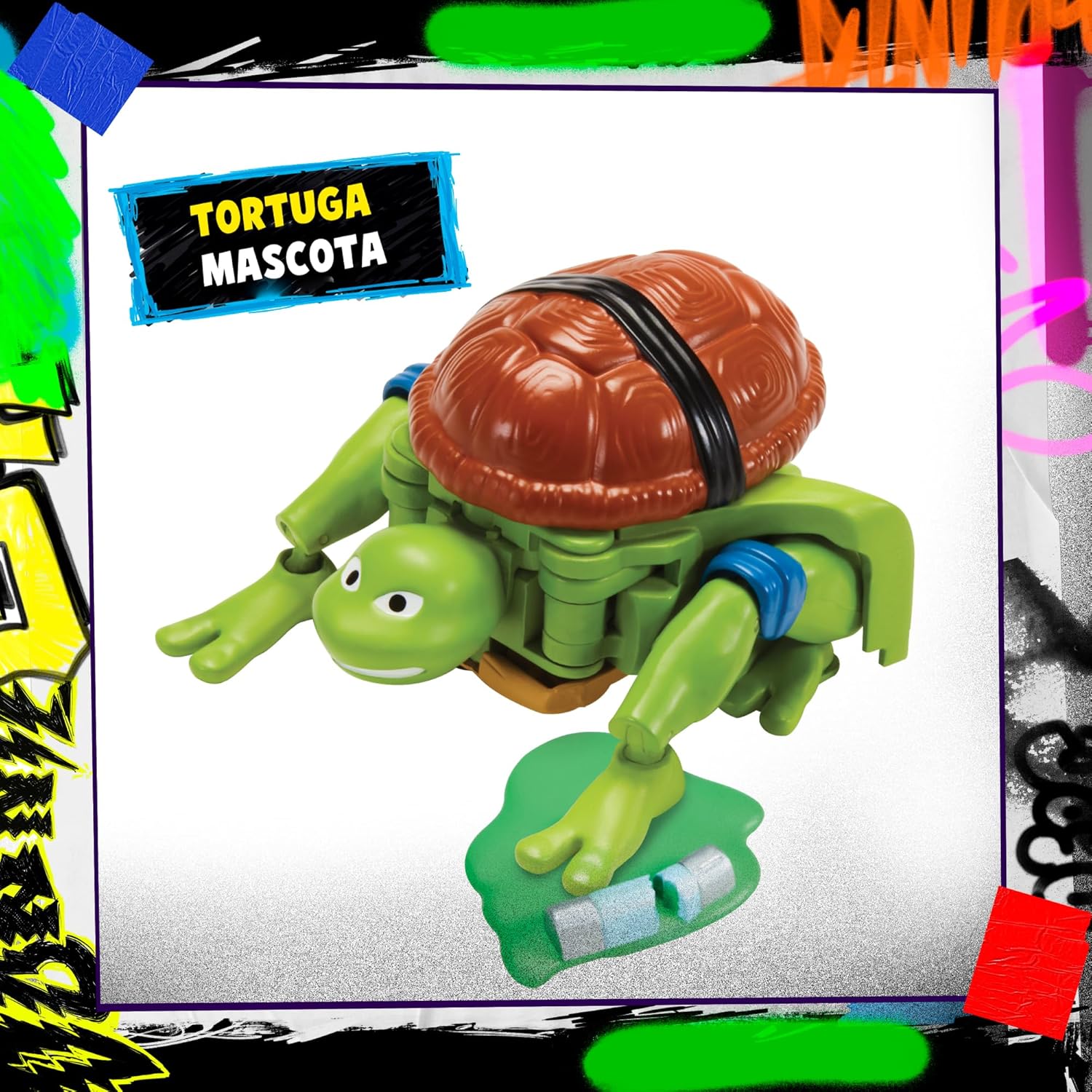 Thumbnail 4 de Teenage Mutant Ninja Turtles – Leonardo, Figurine Deluxe 15 cm, transformable 2 en 1