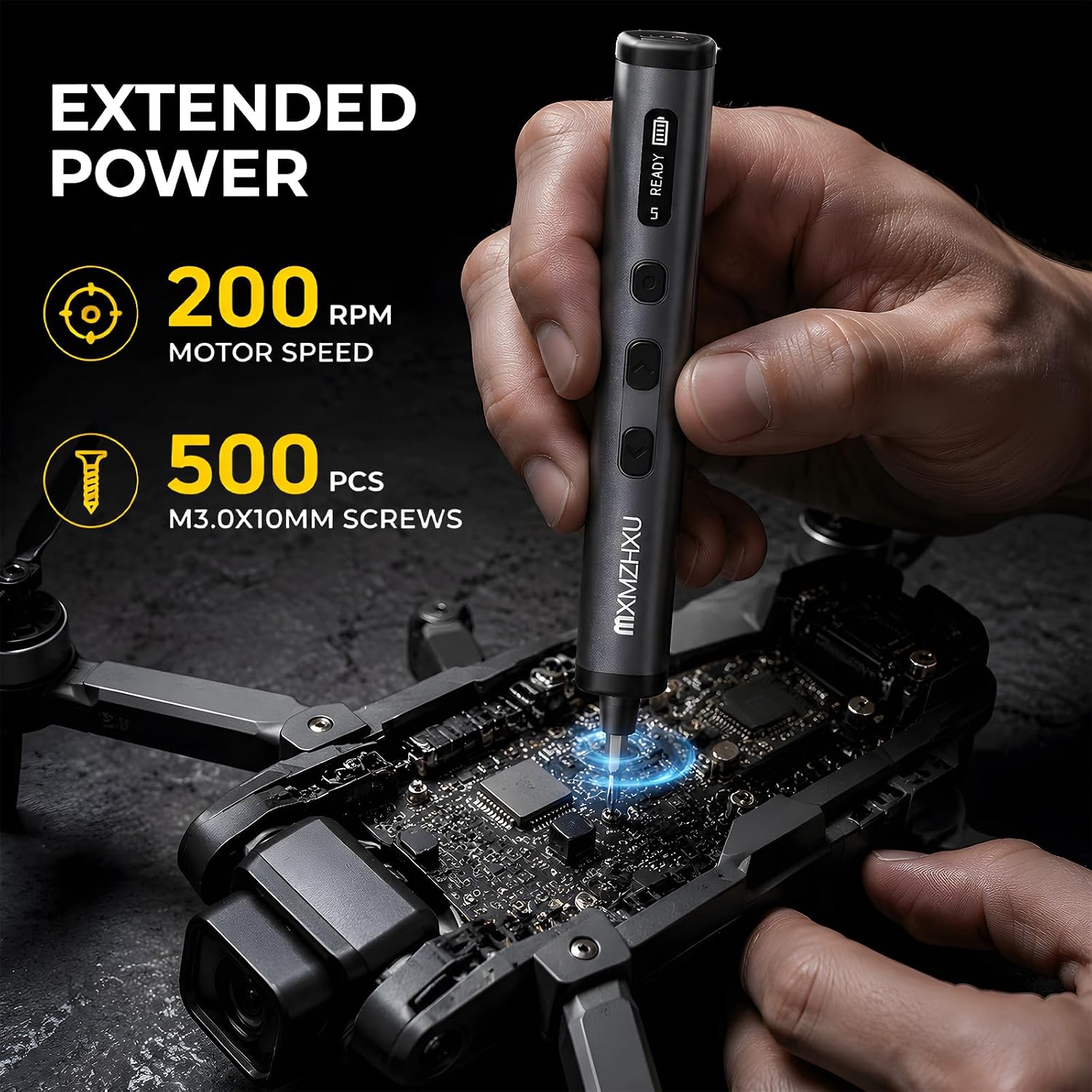 Detalle de MXMZHXU NEX E2 Ultra 78-in-1 Electric Screwdriver Set with 72 S2 Bits
