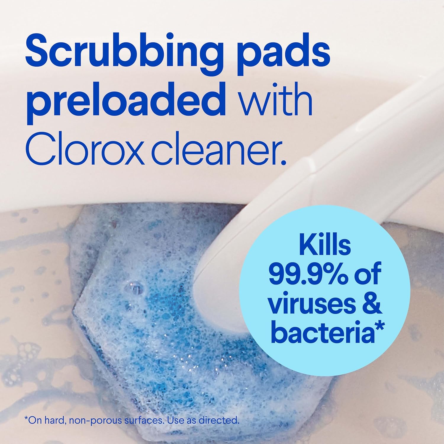 Thumbnail 1 de Clorox 03191CT Toilet Wand Disposable Cleaning Kit: Handle, Caddy & Refills (Case of 6)