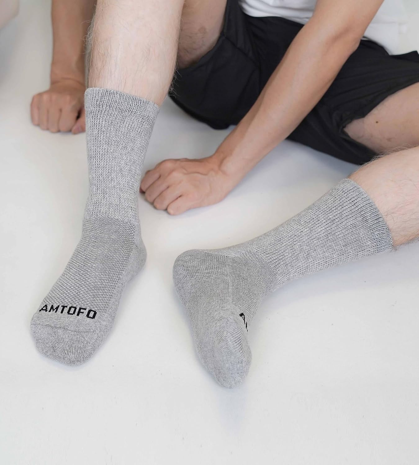 Thumbnail 1 de ZFSOCK diabetessokken zonder elastiek, naadloze teen en gevoerde zool, 4 paar