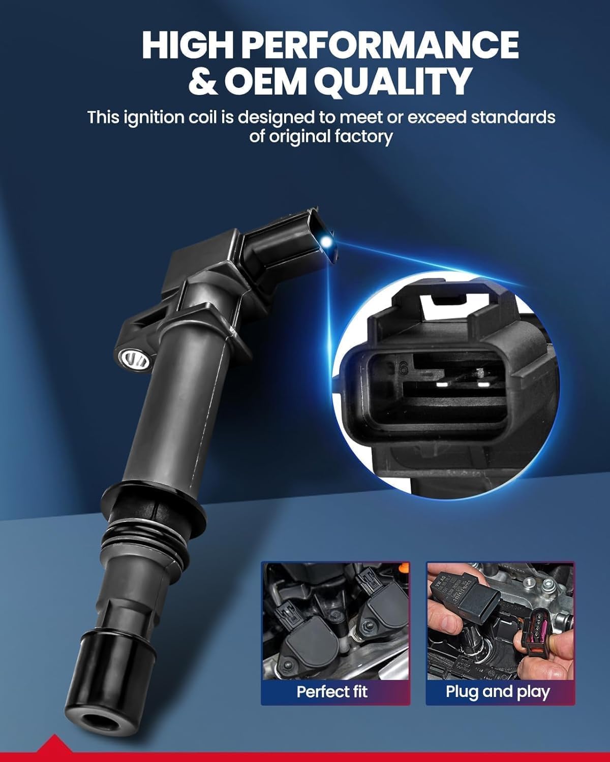 Thumbnail 2 de KAX UF651 Ignition Coils with Double Iridium Plugs 4-Pack 🔧