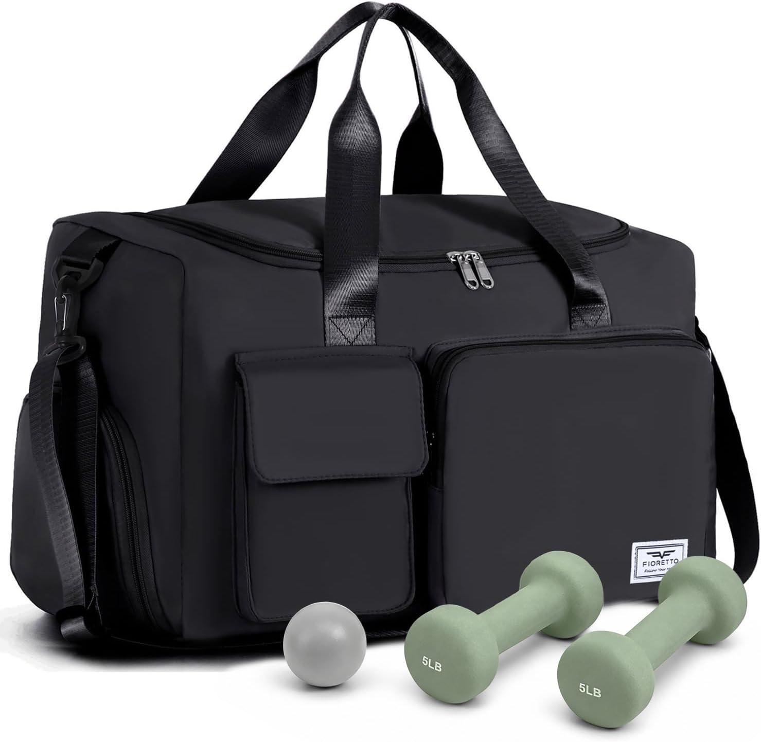 Detalle de FIORETTO Sports Gym Duffle Bag 30L