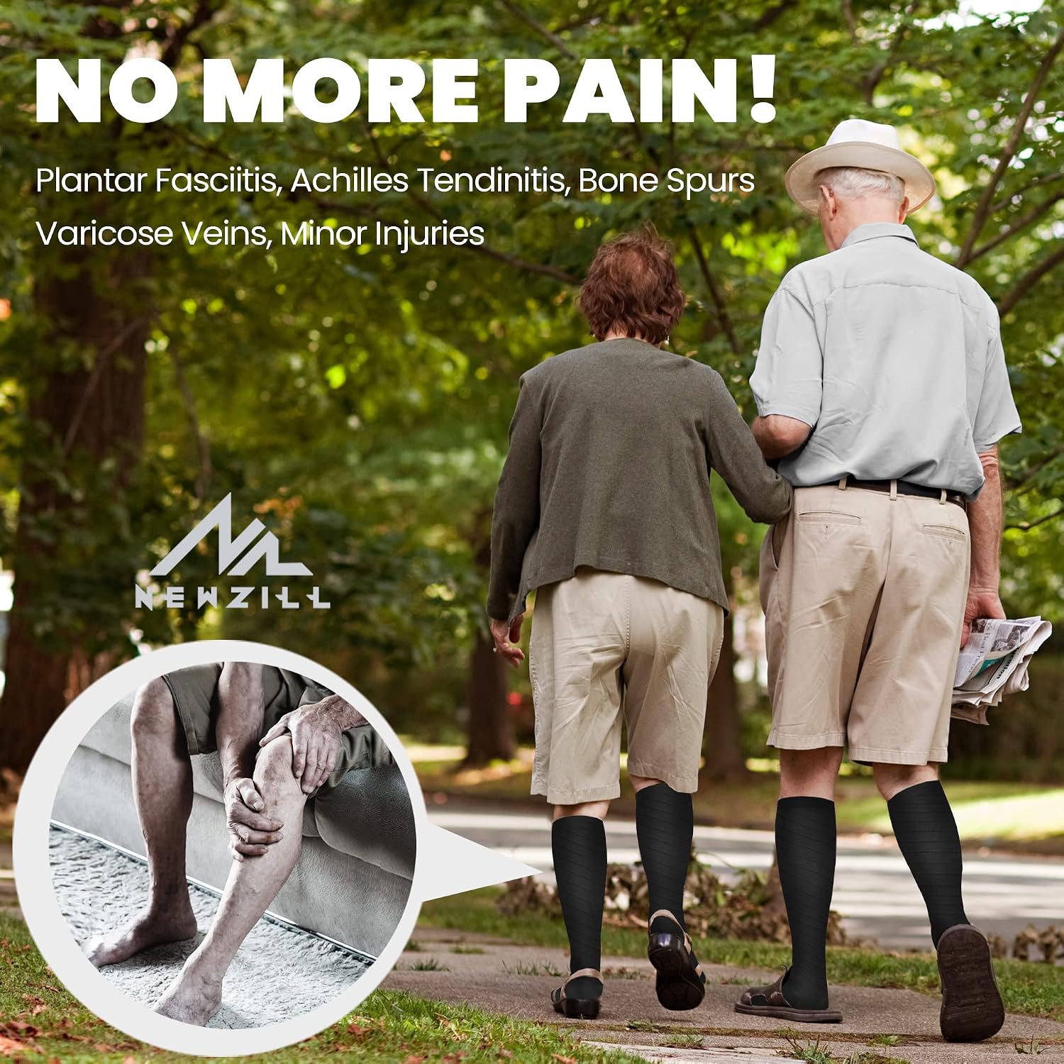 Thumbnail 4 de NEWZILL Medical Compression Socks, 20–30 mmHg, 4-Way Stretch