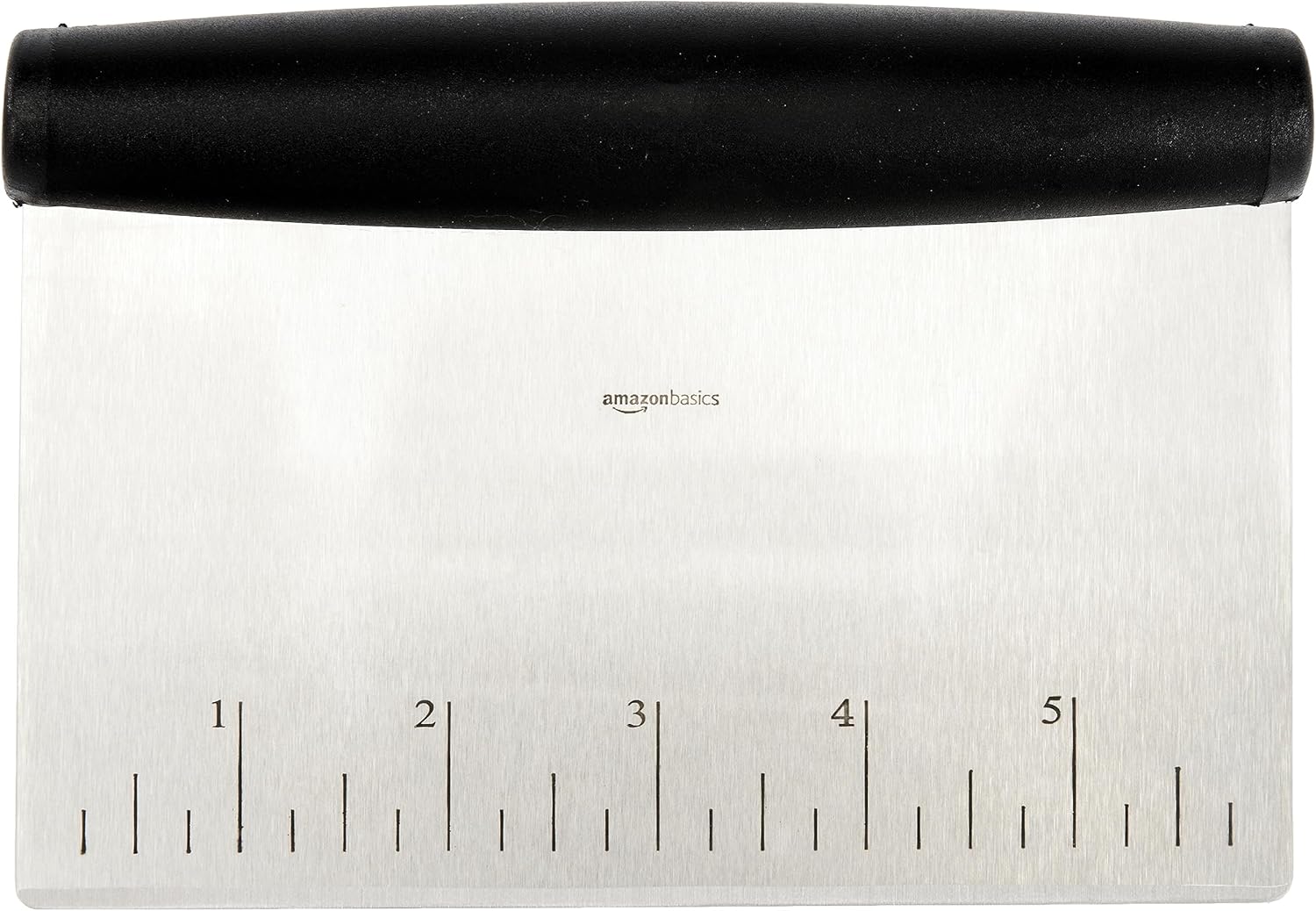 Detalle de Amazon Basics Multi-purpose Stainless Steel Scraper, 15.5 cm – Black & Silver
