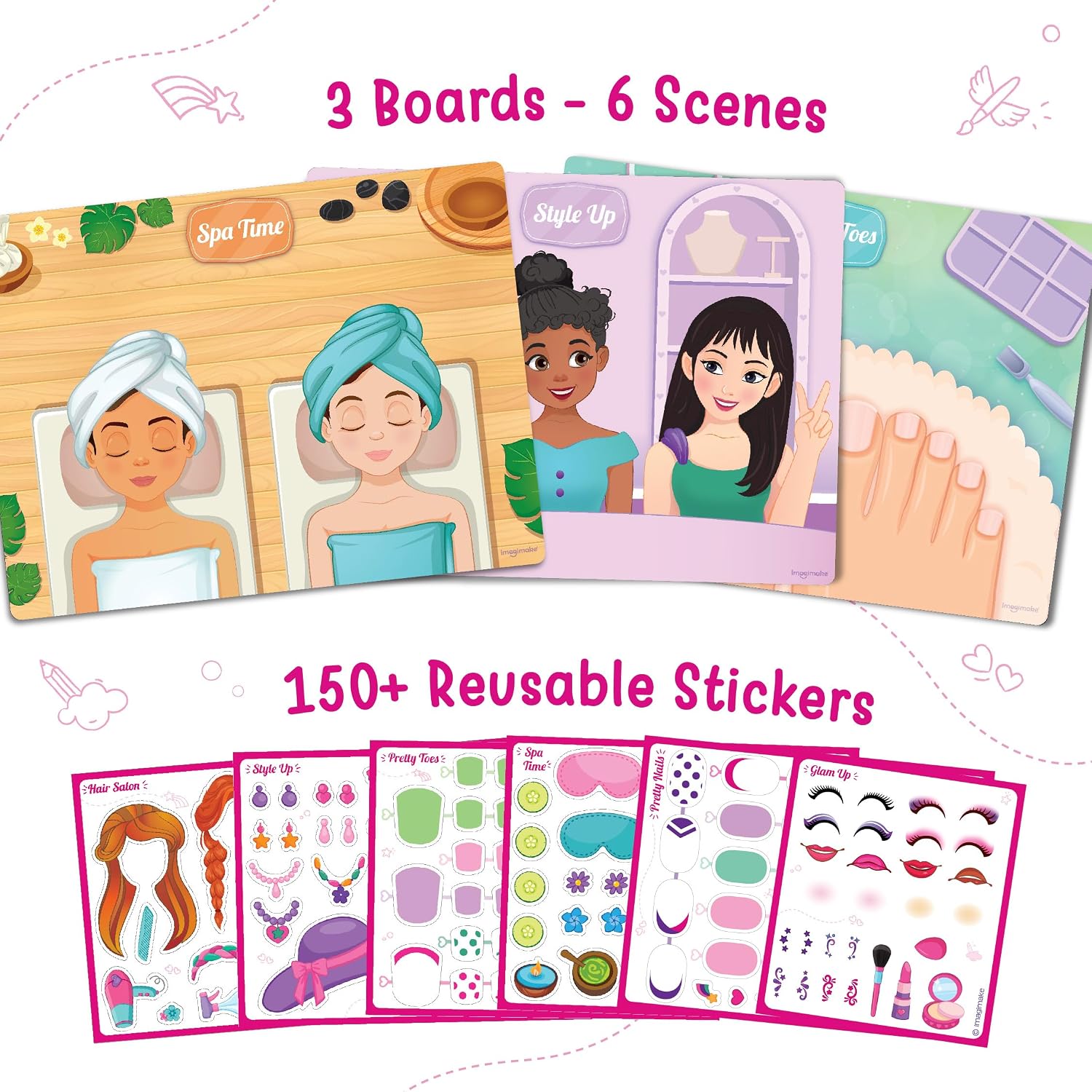 Detalle de Imagimake Sticker Activity Kit with 150+ Reusable Stickers