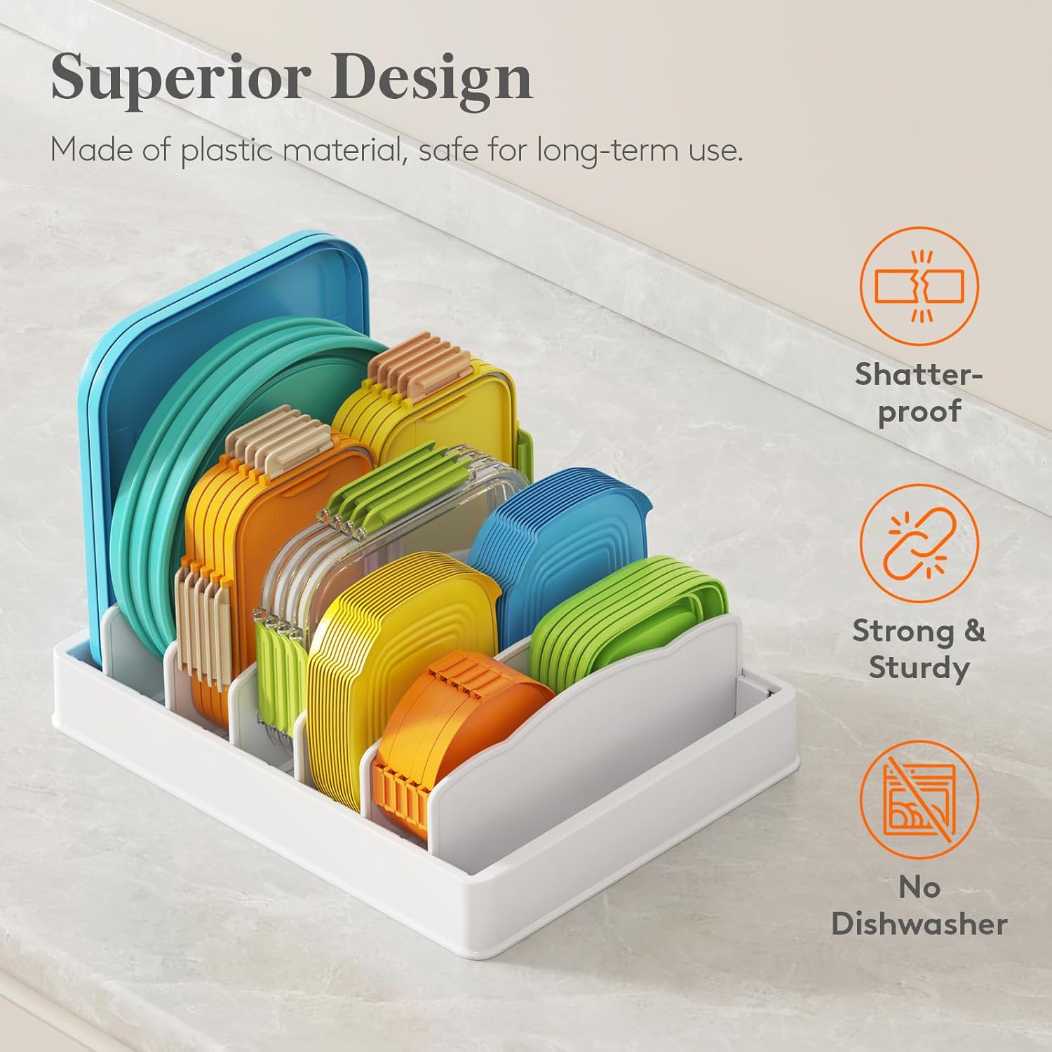 Thumbnail 6 de Lifewit Adjustable Lid Organizers, 6 Dividers ⚙