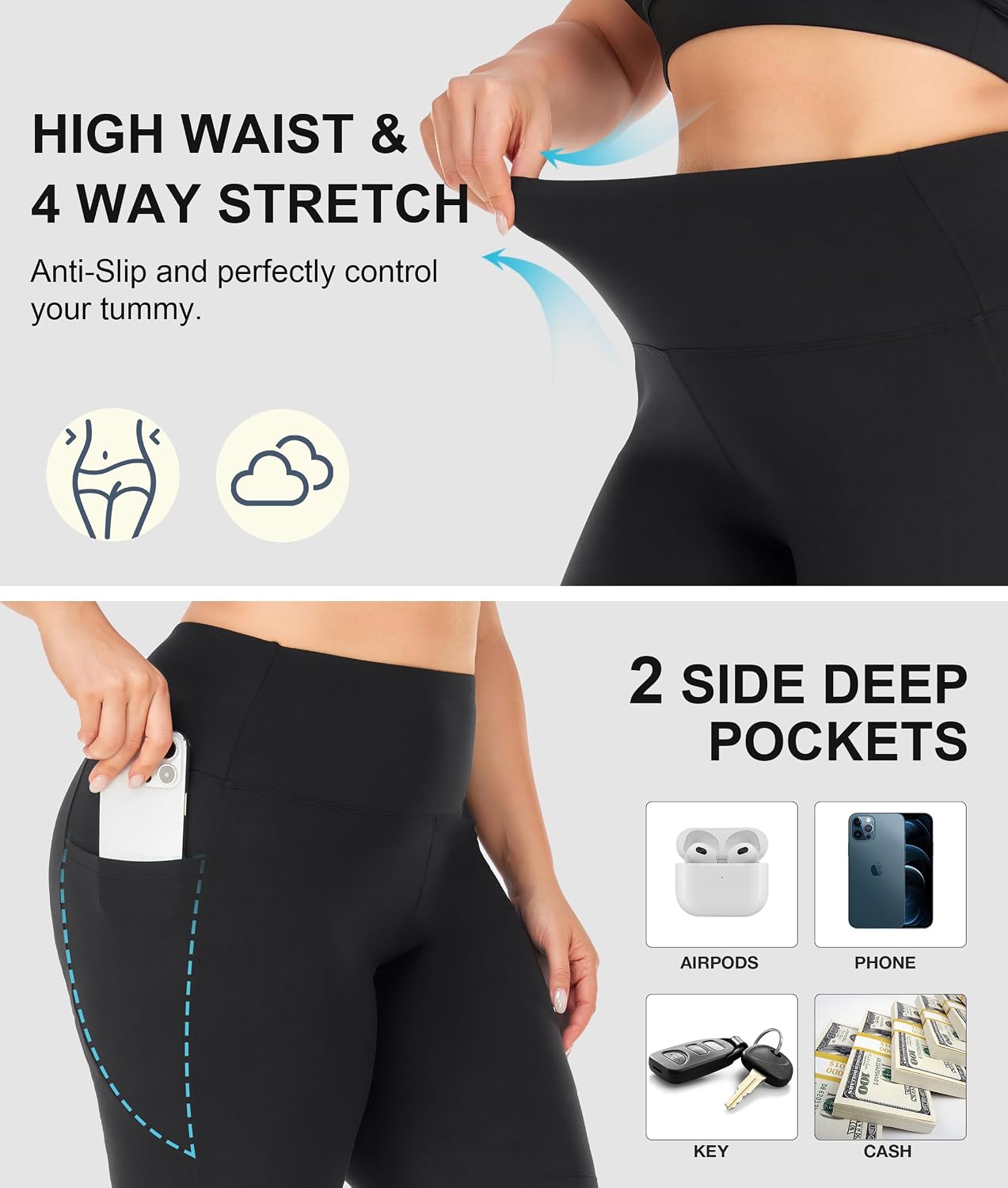 Detalle 1 de New Young 3 Pack Plus Size Biker Shorts
