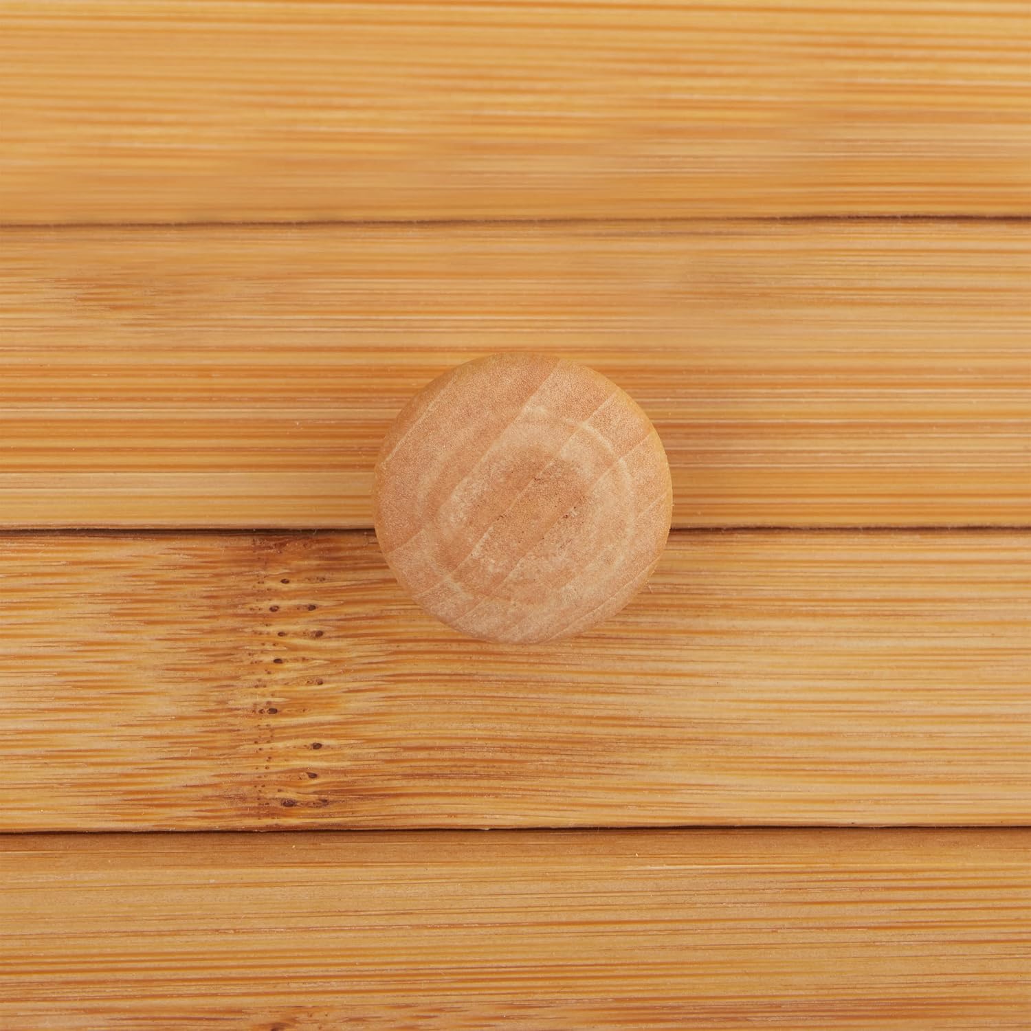 Thumbnail 6 de Relaxdays 10024208 Bamboo Bread Bin with Rolling Front Lid, Natural