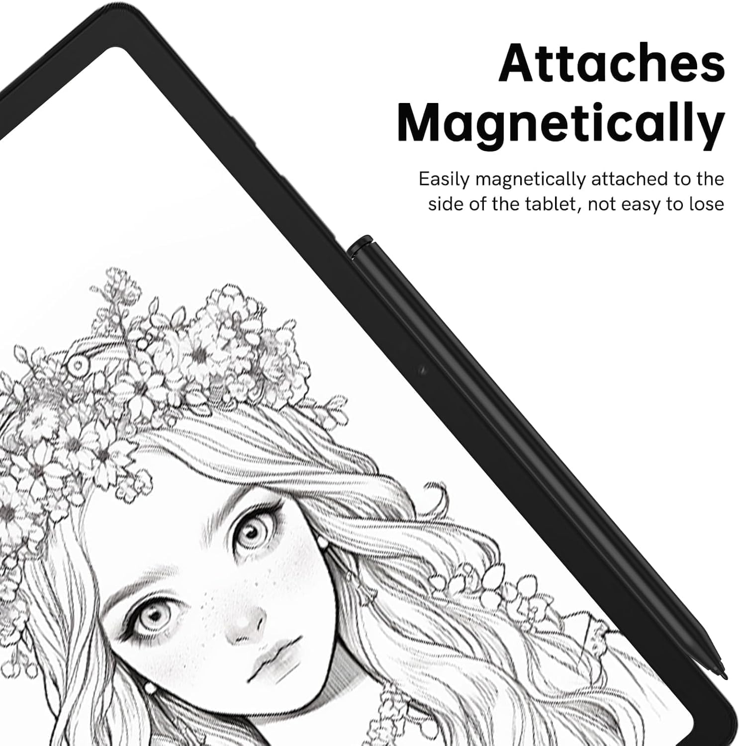 Detalle de Stylus Pen for Remarkable 2: EMR Pencil with Eraser, 4096 Pressure, Palm Rejection & Magnetic Attachment