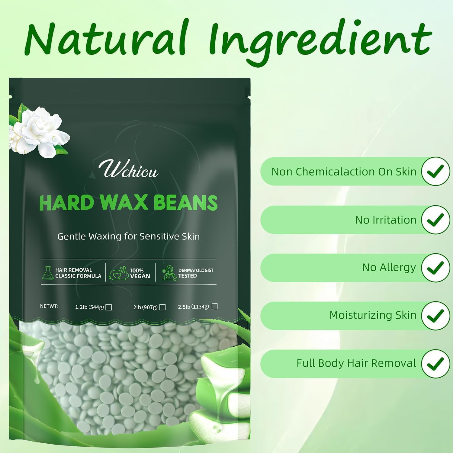Detalle 2 de Wchiou Hair Removal Wax Beads 2lb