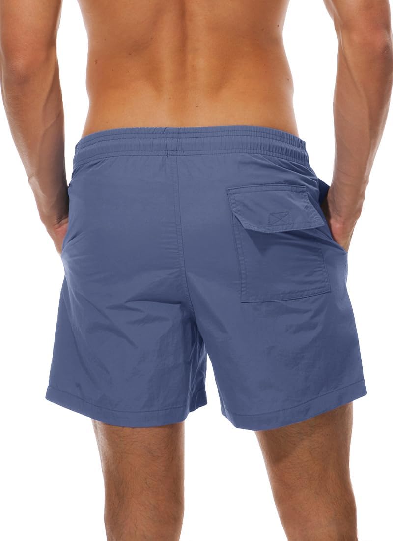 Detalle de TBMPOY Men’s Swim Trunks with Mesh Liner, 7-Inch Inseam and 4-Way Stretch