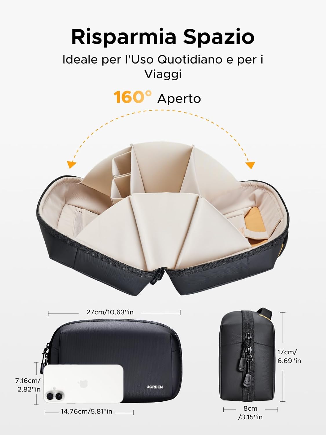 Thumbnail 3 de UGREEN Borsa Accessori Elettronici 27x17x8 cm