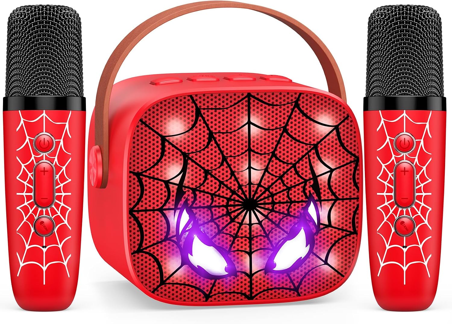 Detalle de Braxel Karaoke Machine with 2 Wireless Microphones (Bluetooth 5.3) for Kids aged 3–12