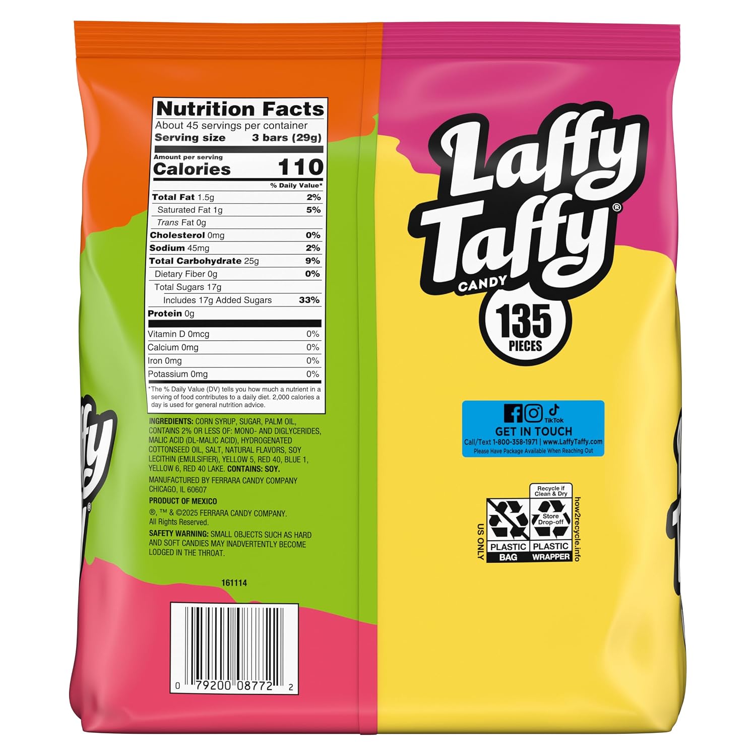 Thumbnail 6 de Laffy Taffy Assorted Mini Bars, 135 Count, 45.9 oz, Fruit Flavors