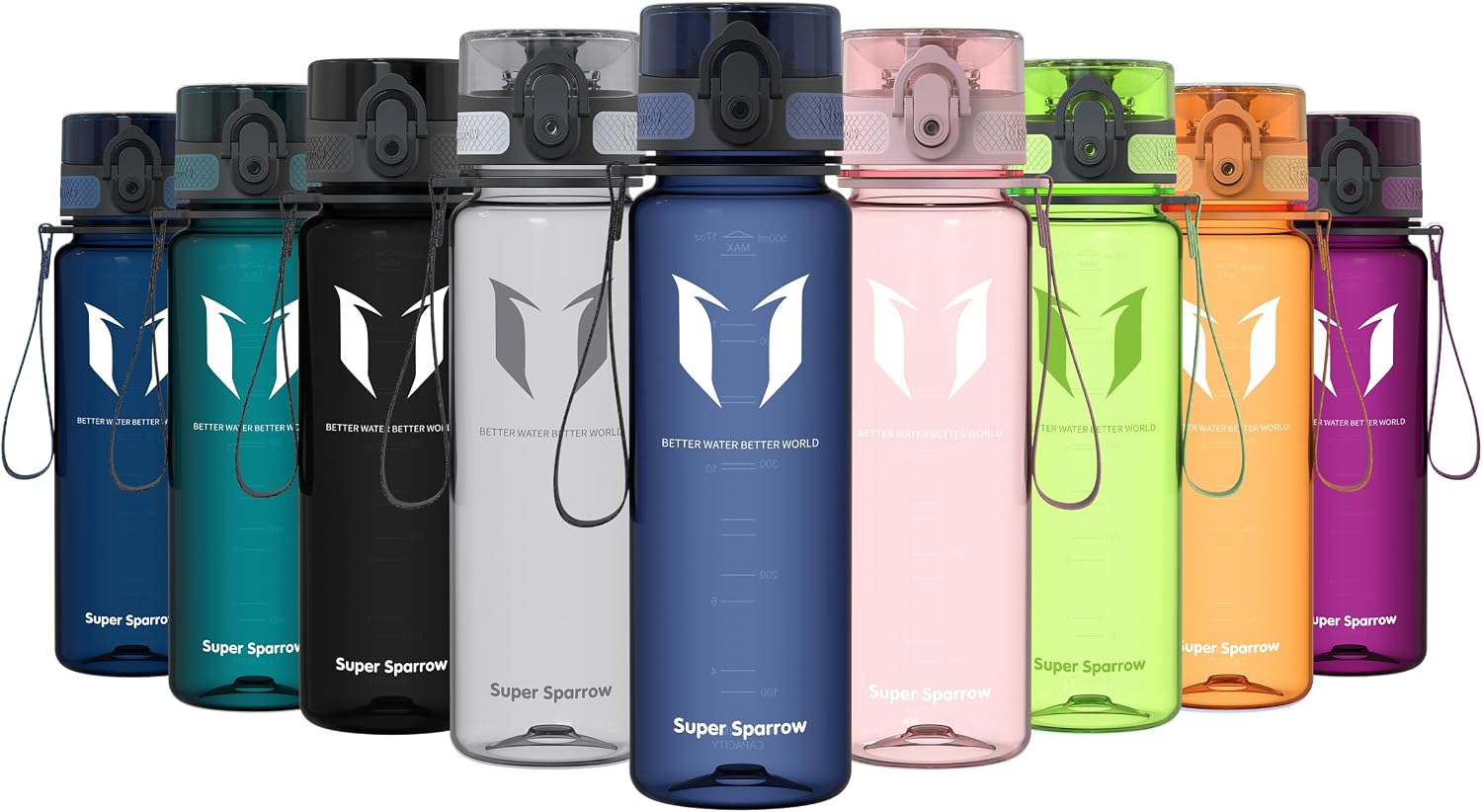 Detalle de Super Sparrow Botella de Agua Deportiva 750ml 🚰