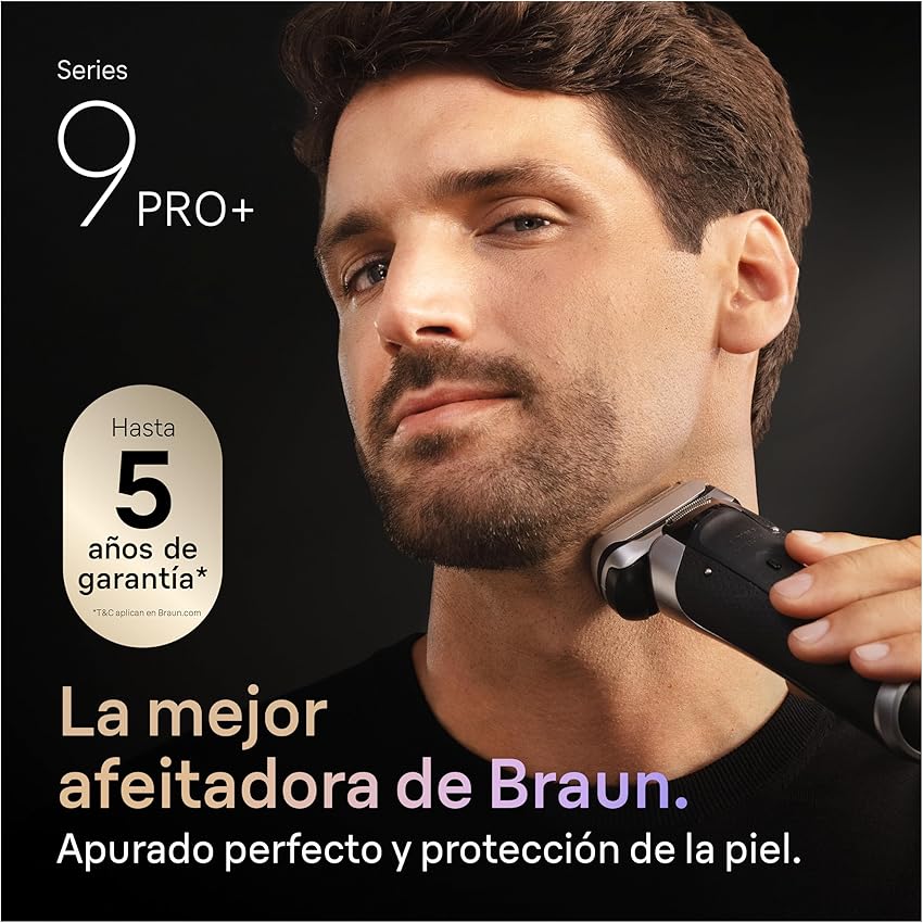 Detalle de Braun Series 9 PRO+ 9677CCE — Afeitadora eléctrica 60 min