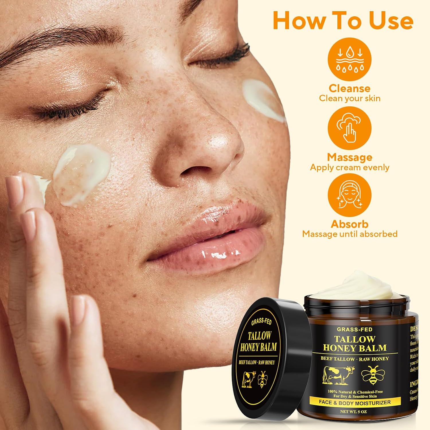 Detalle 2 de Henjaca Beef Tallow Balm 5 oz
