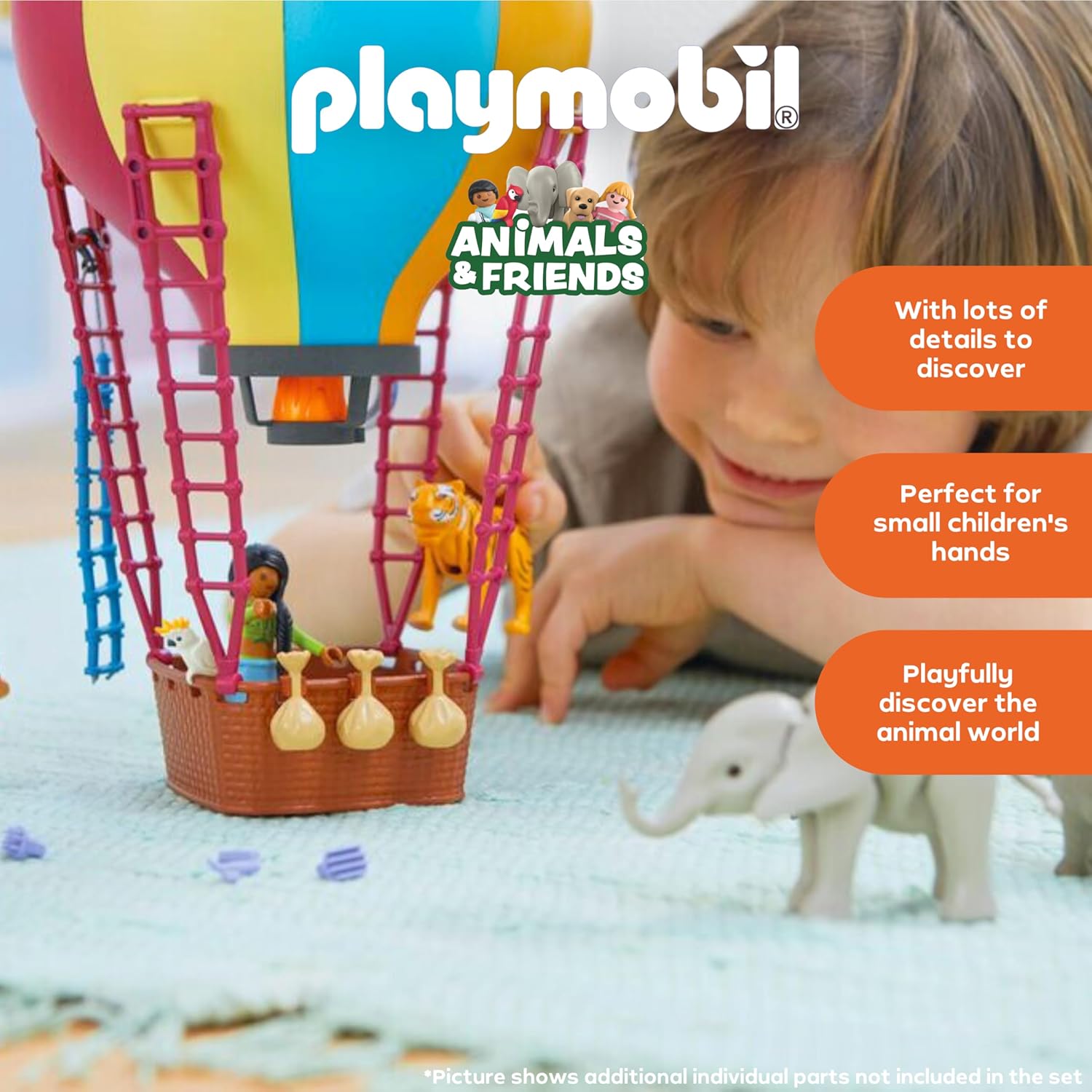 Thumbnail 2 de PLAYMOBIL Animals & Friends Ballonreise 71853 – Ballon als Spielset & Deko zum Aufhängen, ab 4 Jahren