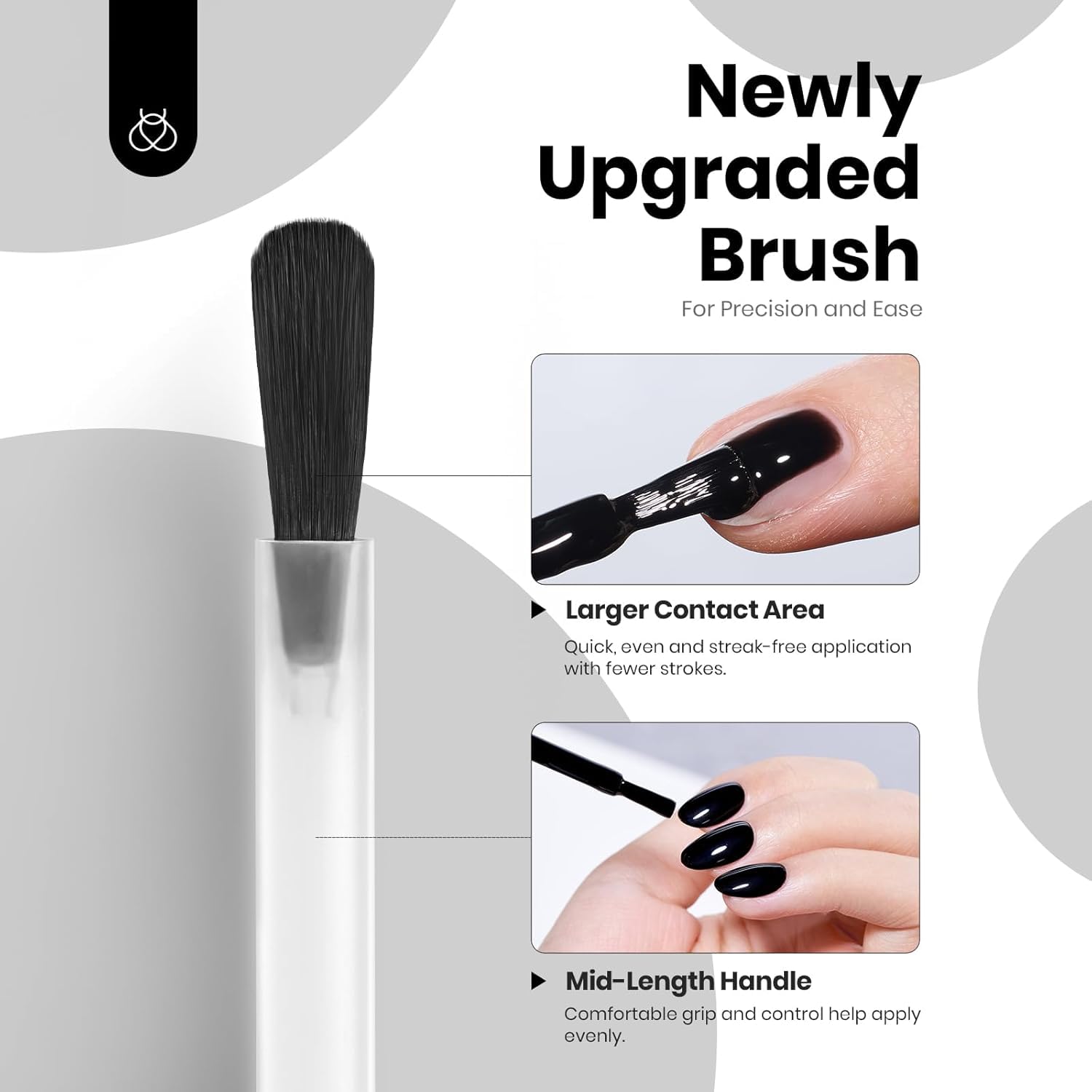 Thumbnail 6 de Beetles Black & White Gel Polish Kit (2 Colors) — HEMA-Free UV Gel Set