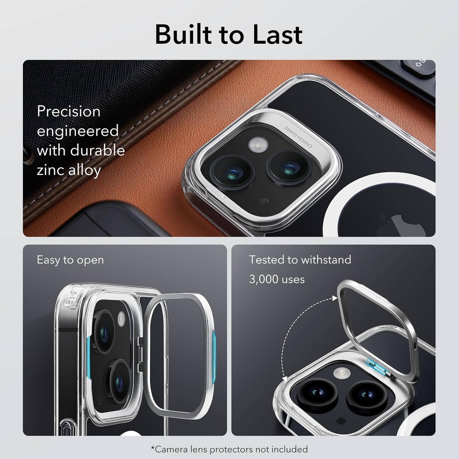 Thumbnail 4 de ESR Classic Series Clear Case for iPhone 13 / iPhone 14 with MagSafe Compatibility and Adjustable Camera Ring Stand