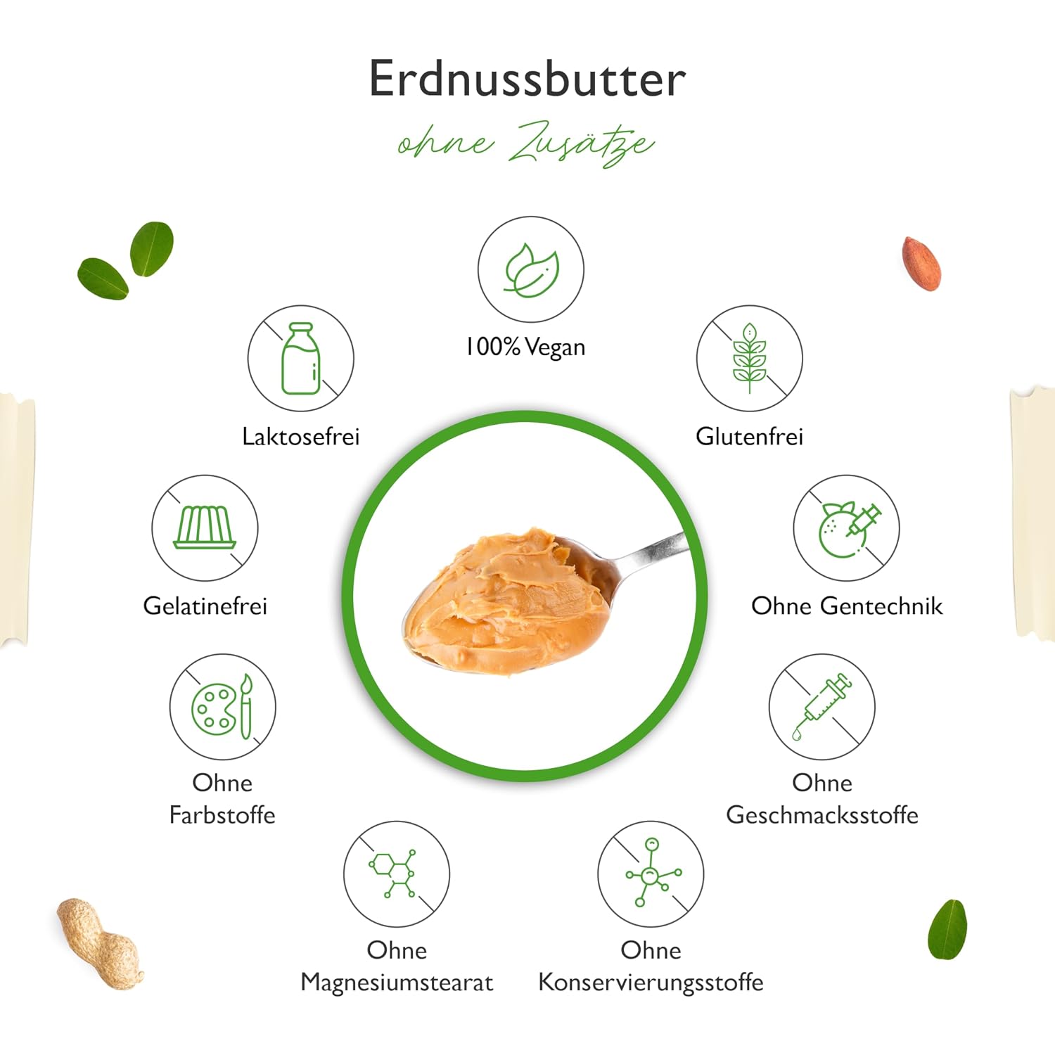 Thumbnail 4 de Erdnussbutter Crunchy 1kg natürliches Peanut Butter ohne Zusätze