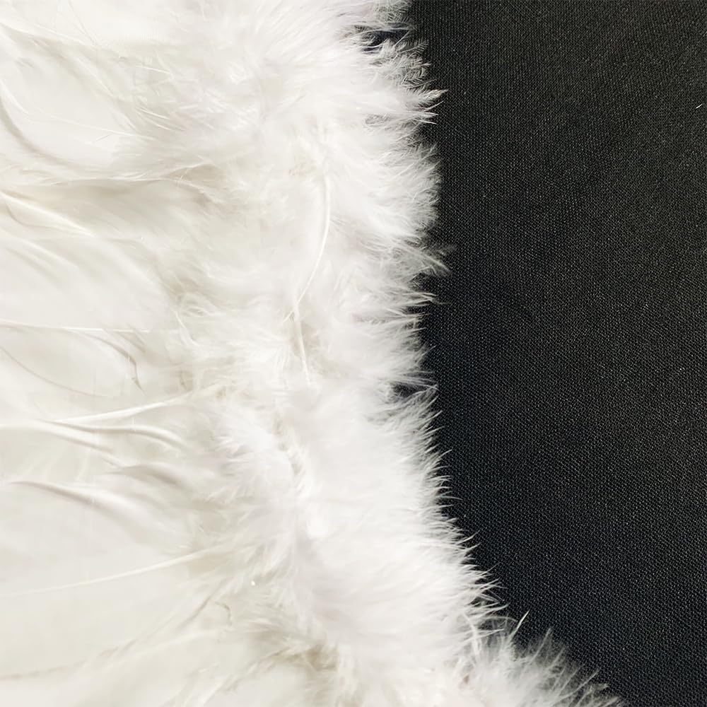Detalle de SzJias Angel Costume Wings and Halo, White Foldable Feather Set for Kids