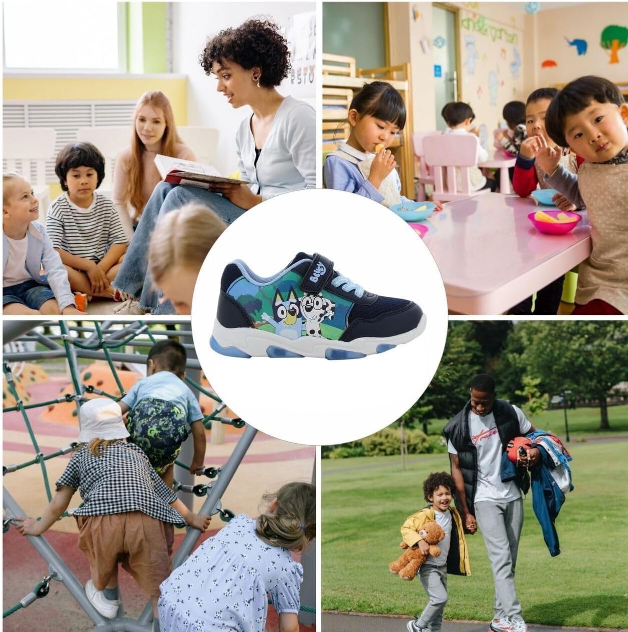 Detalle 2 de Leomil Parent_BL_Sneakers_Boy_LED_All Bluey-jongenssneakers met lichtjes en EVA-zool