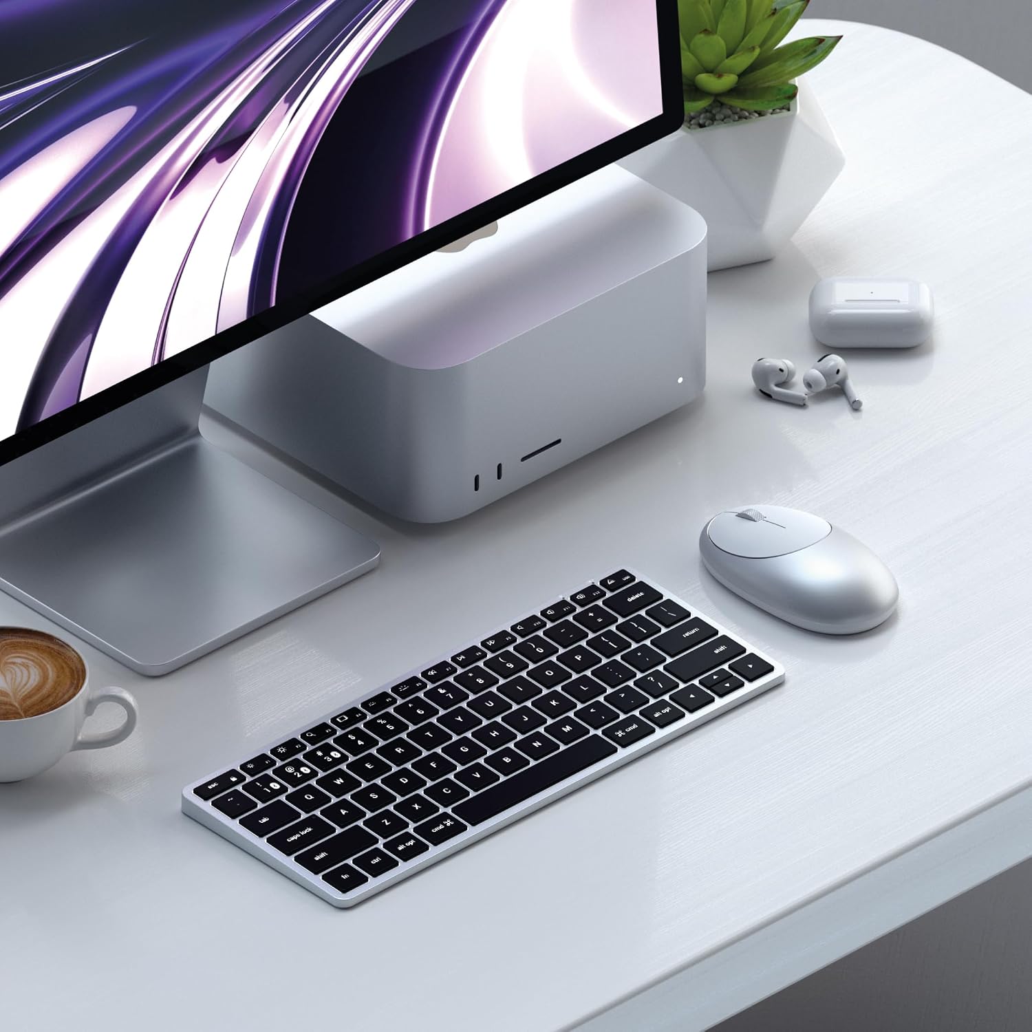Thumbnail 6 de Satechi Clavier sans fil X1 Bluetooth QWERTY US (aluminium) pour Mac, Windows et Android