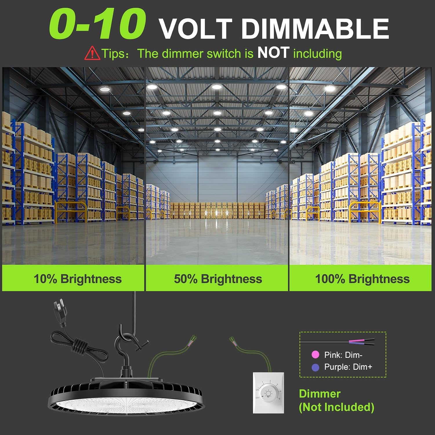 Detalle 2 de NUOGUAN UFO high bay LED light 150W