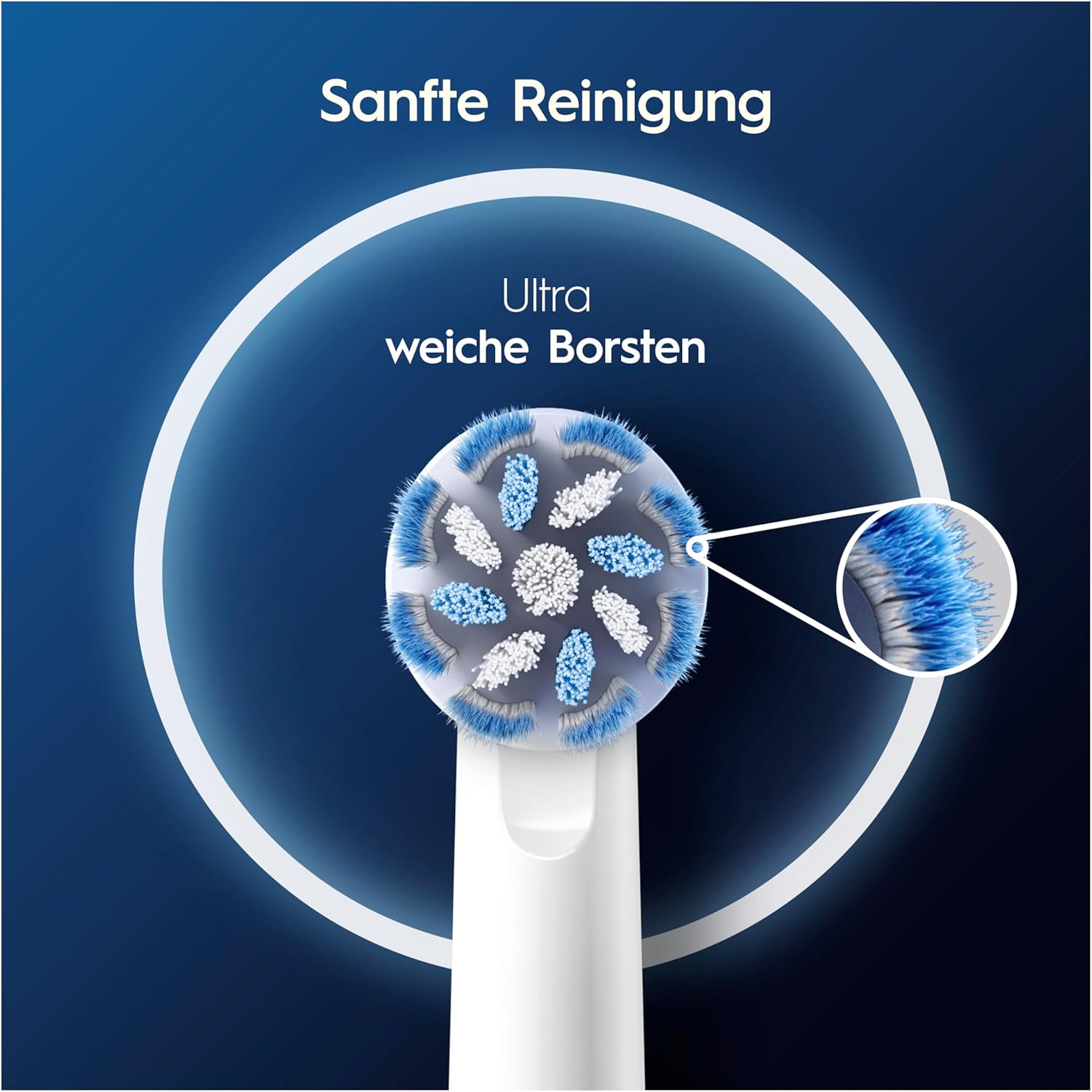 Detalle de Oral-B Pro Sensitive Clean Aufsteckbürsten (Original) – Zahnbürstenaufsatz für Oral-B Pro, 12 Stück