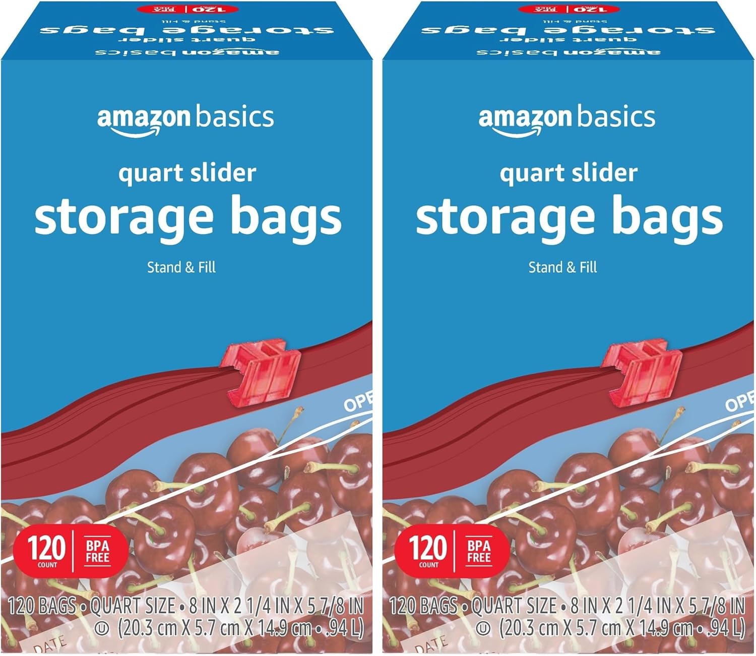 Thumbnail 6 de Amazon Basics Slider Quart Food Storage Bags 120