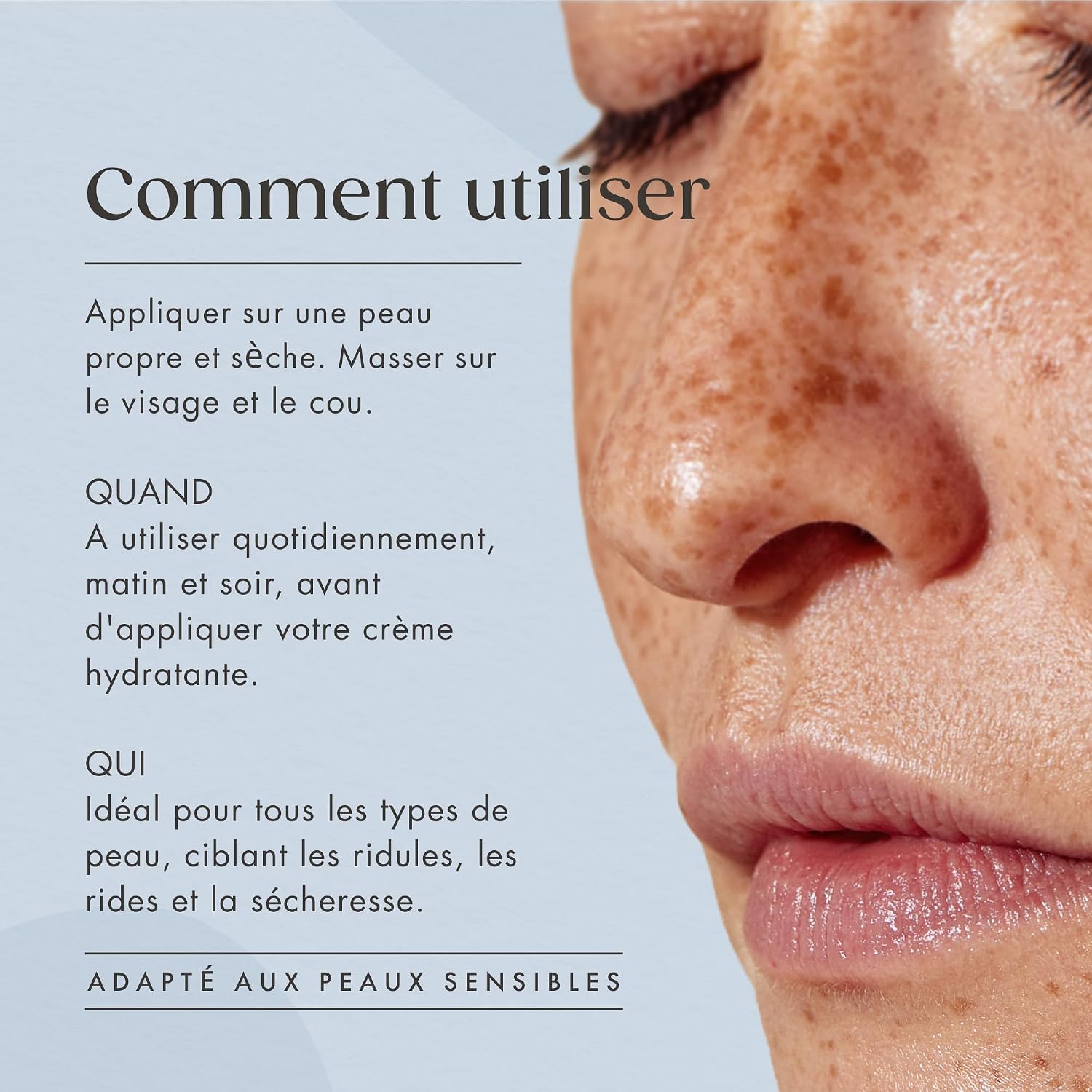 Detalle 2 de Sérum Satin Naturel Acide Hyaluronique forte teneur (100 ml) – Hydratation 24 h, effet anti-âge vegan