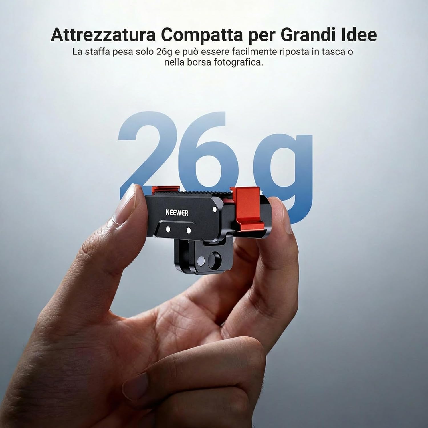 Thumbnail 5 de NEEWER Adattatore supporto magnetico a sgancio rapido per DJI Osmo Nano AC056, base metallica con attacco 1/4