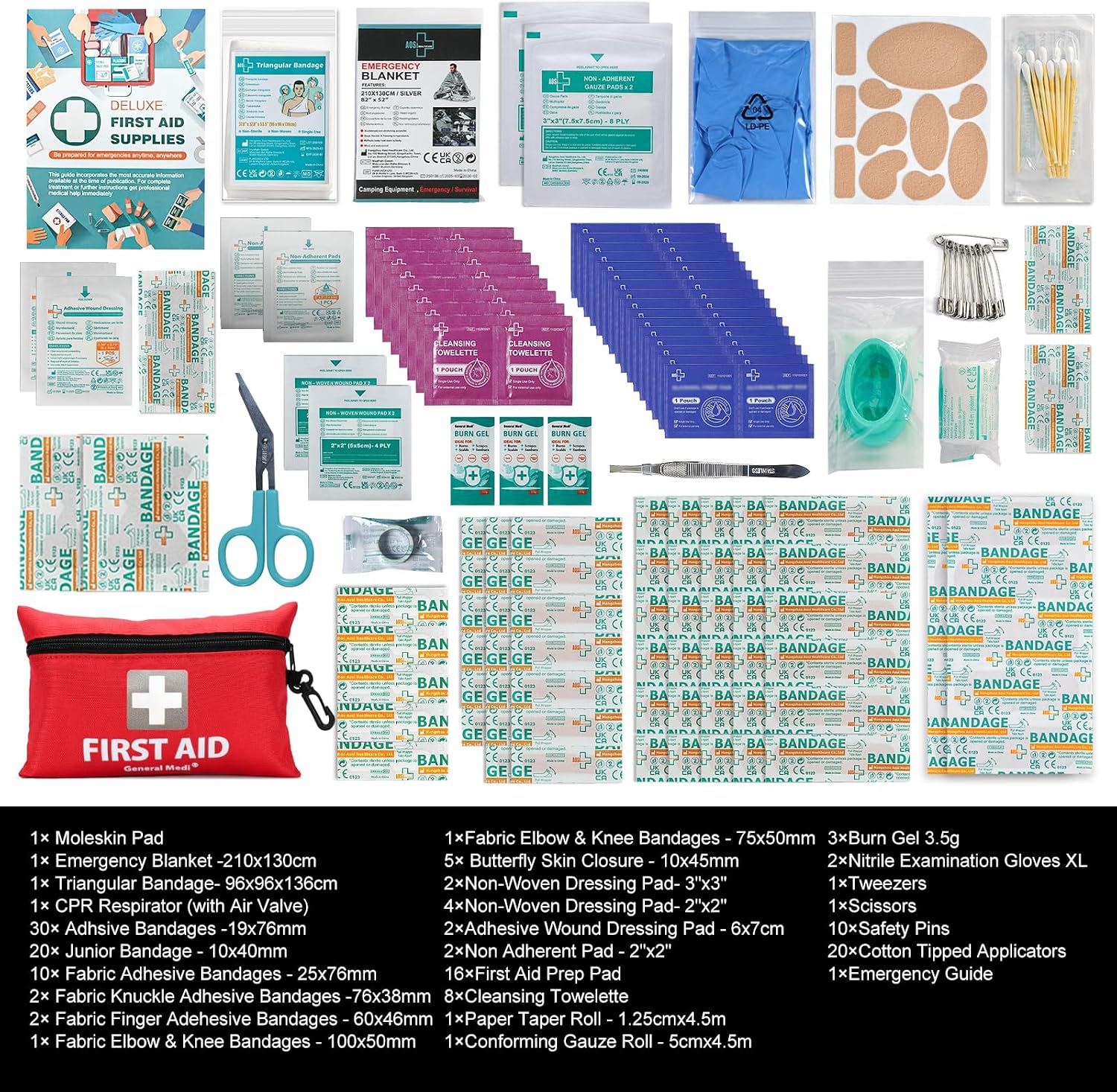 Thumbnail 1 de General Medi 150-piece Small First Aid Kit 🩹