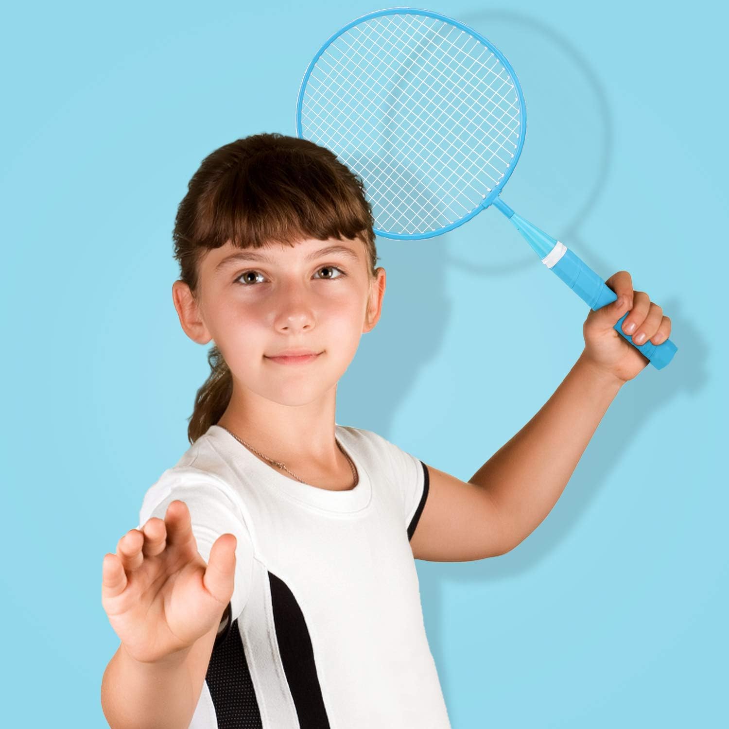 Detalle de Keehoo KH Federball-Set Badminton-Schläger-Set für 2–4 Spieler (für Kinder & Erwachsene), inkl. Federbälle & Tragetasche