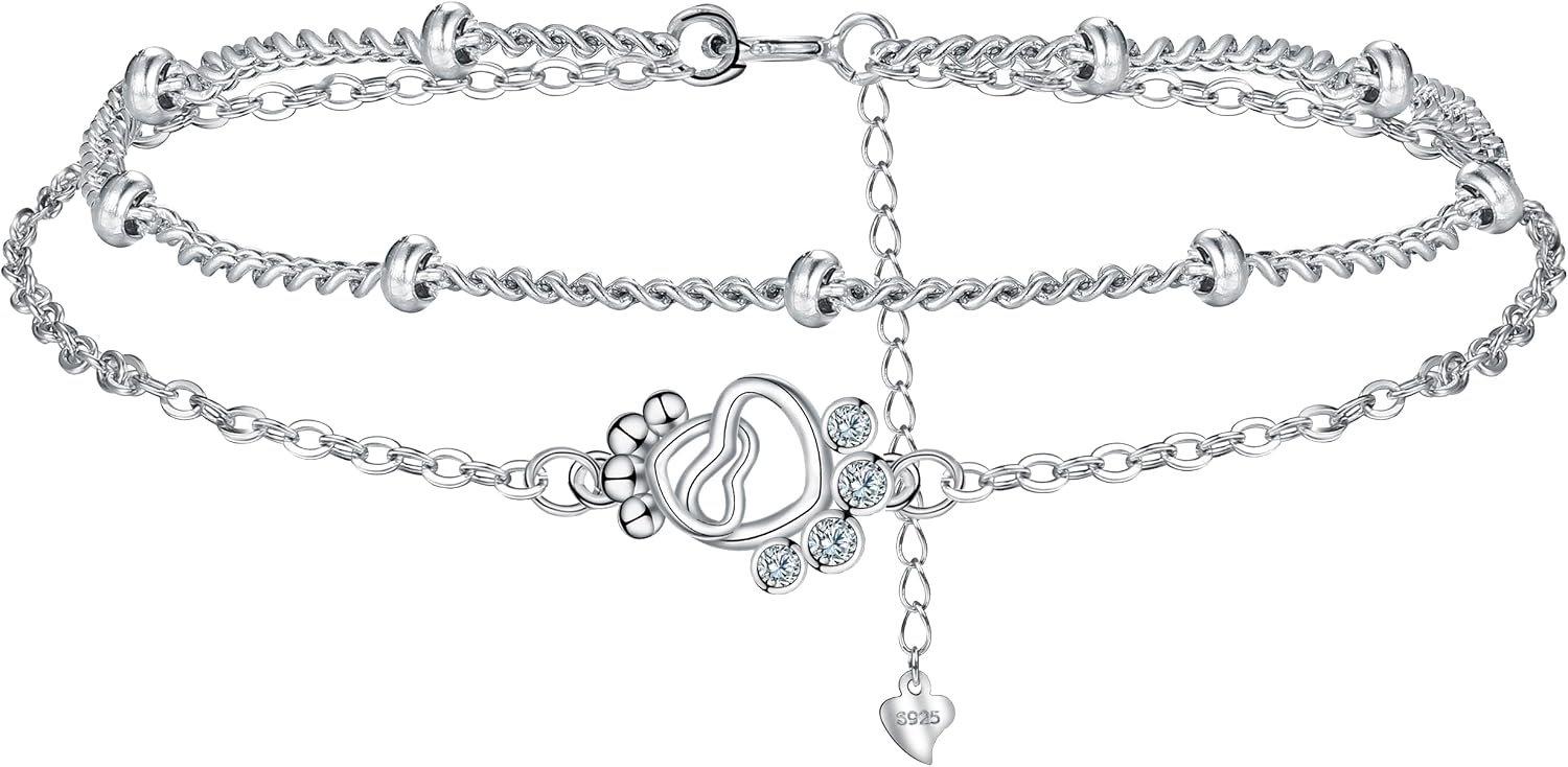 Detalle de BerriBling Bracelet double chaîne argent 925