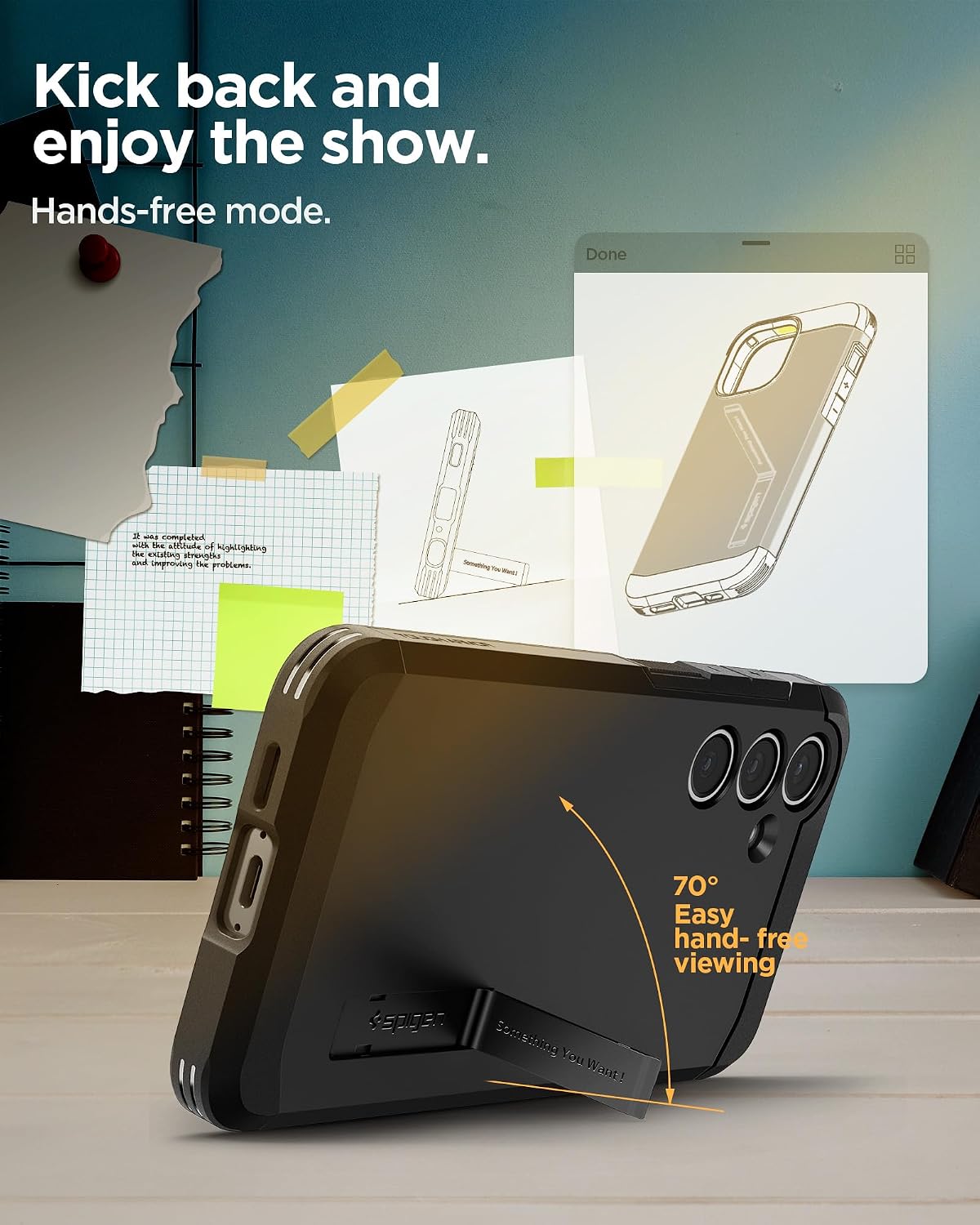 Detalle de Spigen Tough Armor coque pour Samsung Galaxy S24 FE – Noir