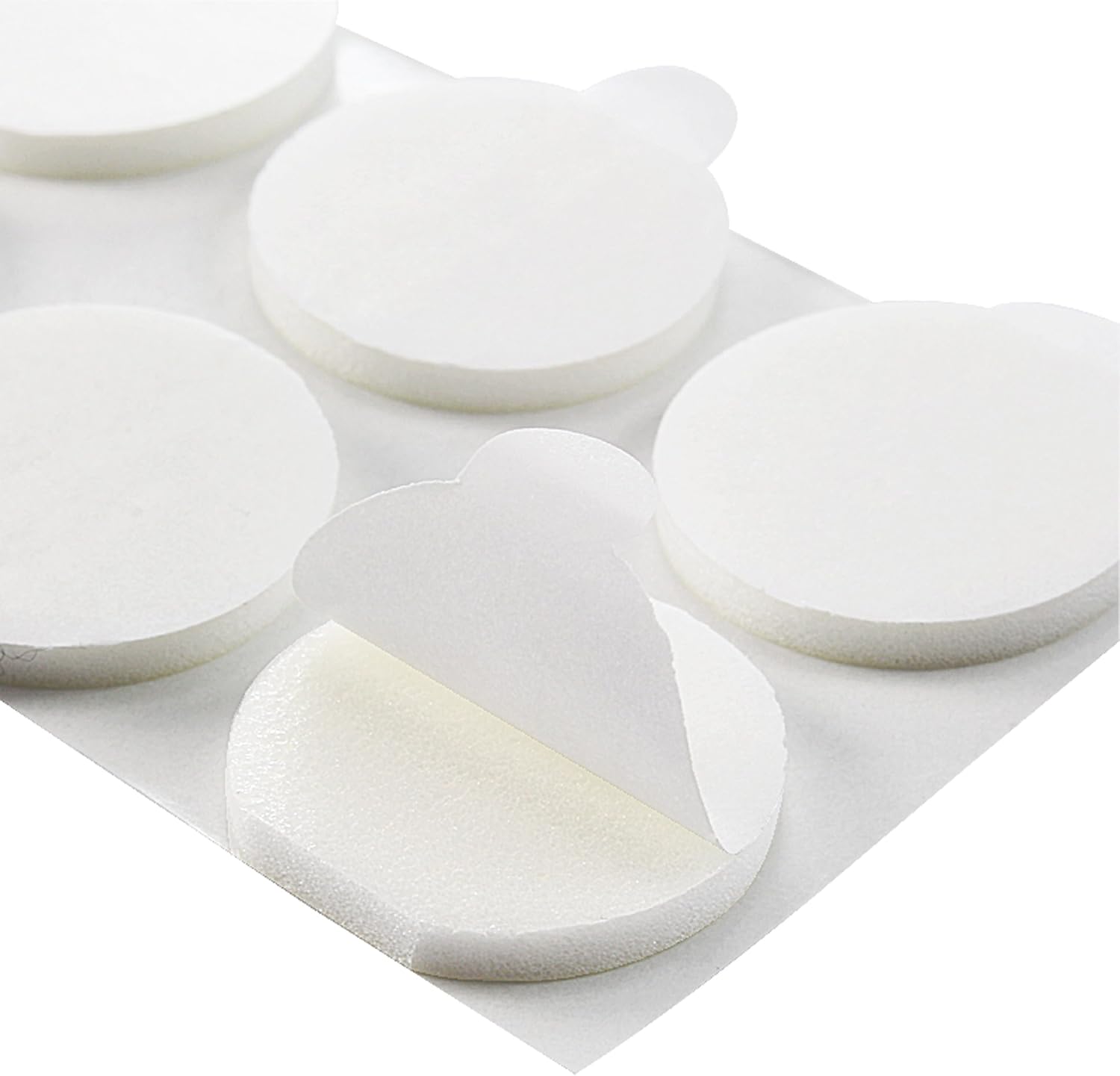 Detalle 2 de Klebeshop24 Punti adesivi a doppia faccia, 3 mm spessore, Ø 15 mm – 100 pezzi
