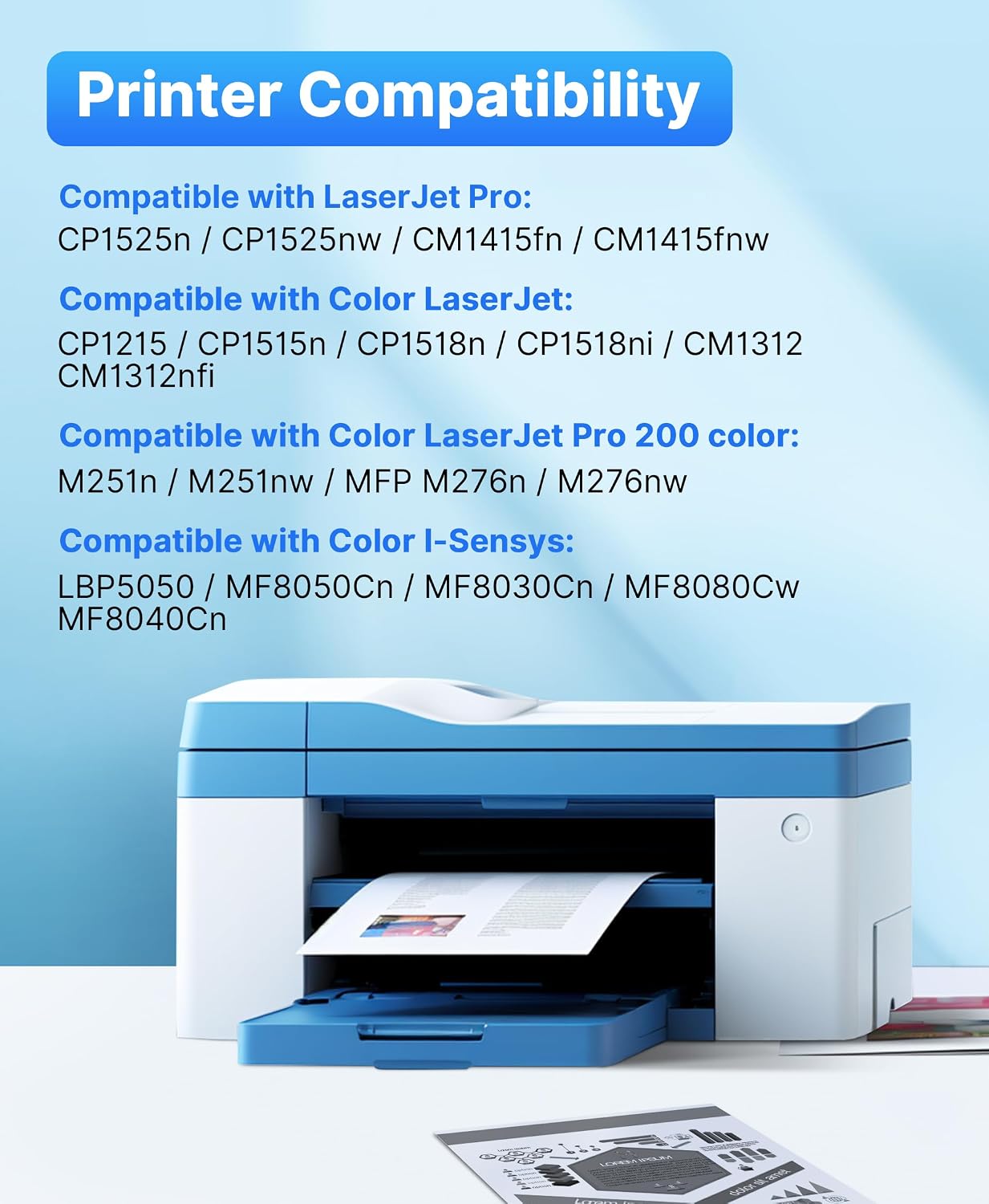 Detalle 2 de SODFACE 131X 131A CF210X Toner 4-Pack