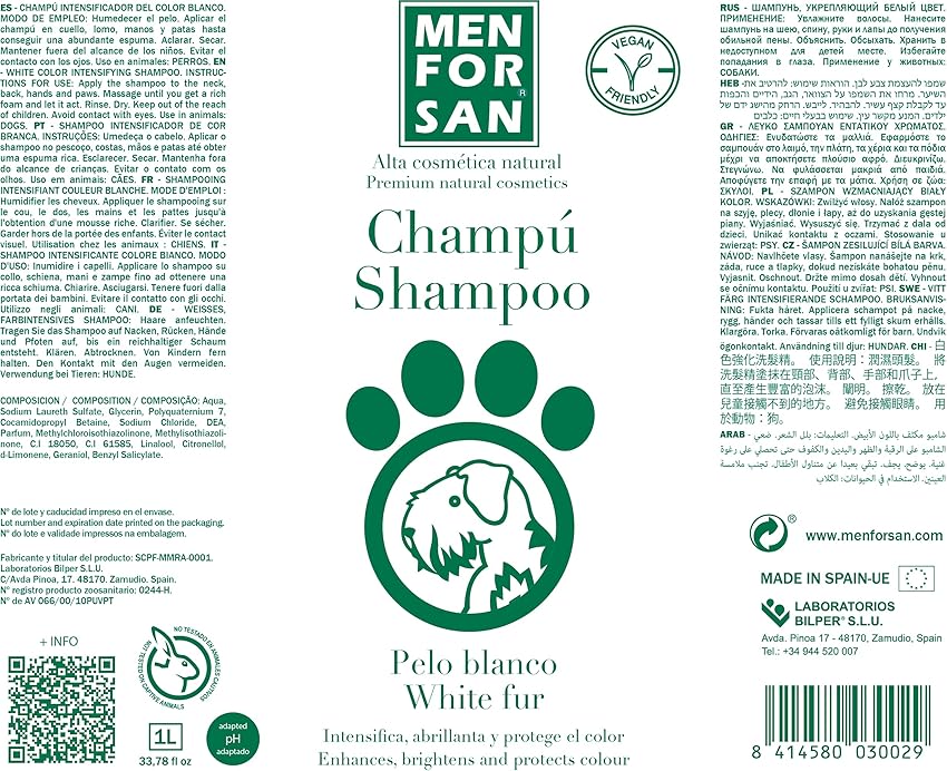 Thumbnail 2 de MENFORSAN Champú Aloe Vera para perros 5 L