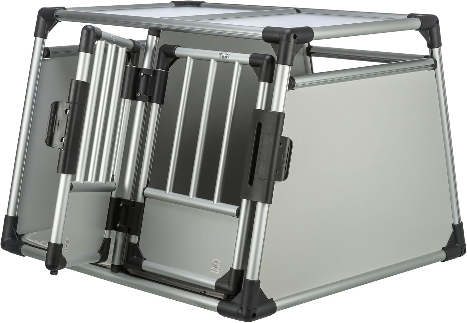 Thumbnail 4 de TRIXIE caisse double transport Aluminium – caisse pour deux chiens jusqu’à 50 kg, 93 × 64 × 83 cm