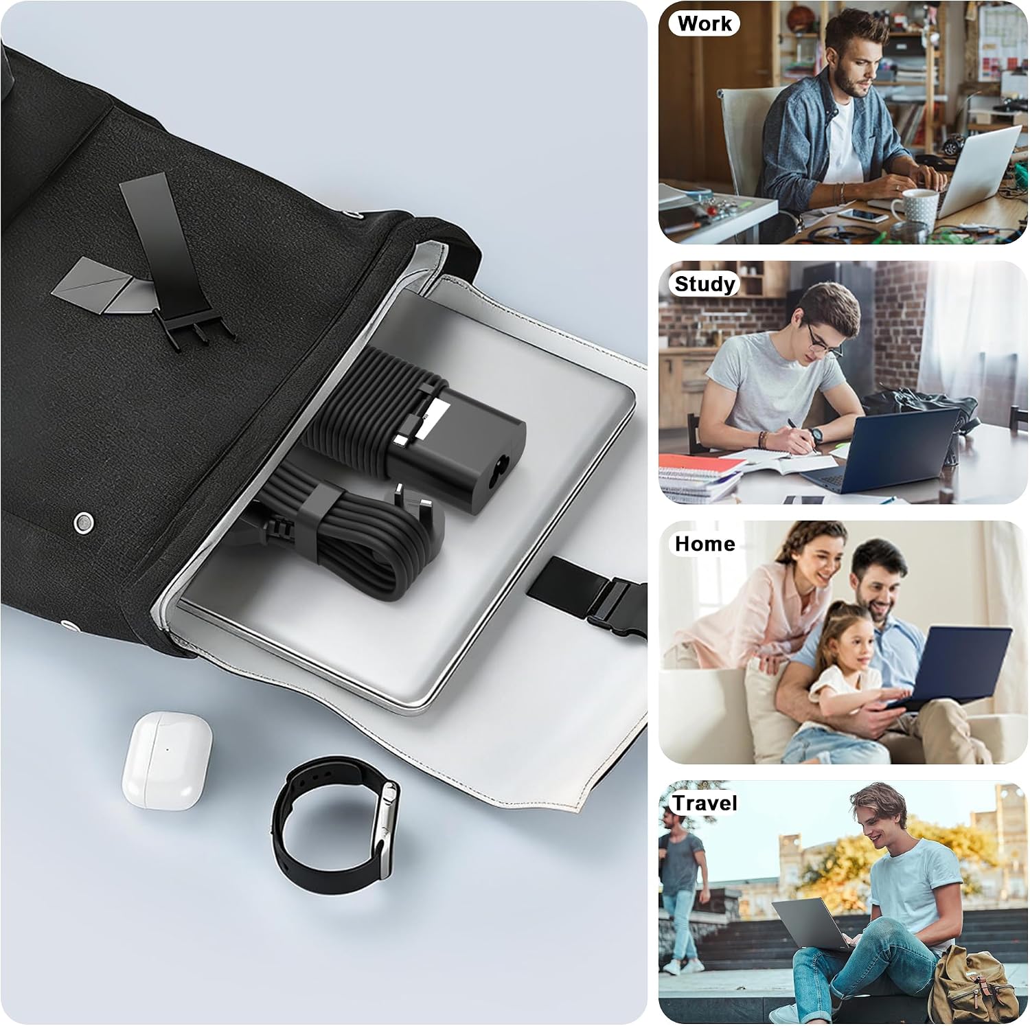 Detalle de 65W USB-C laptop charger for Dell