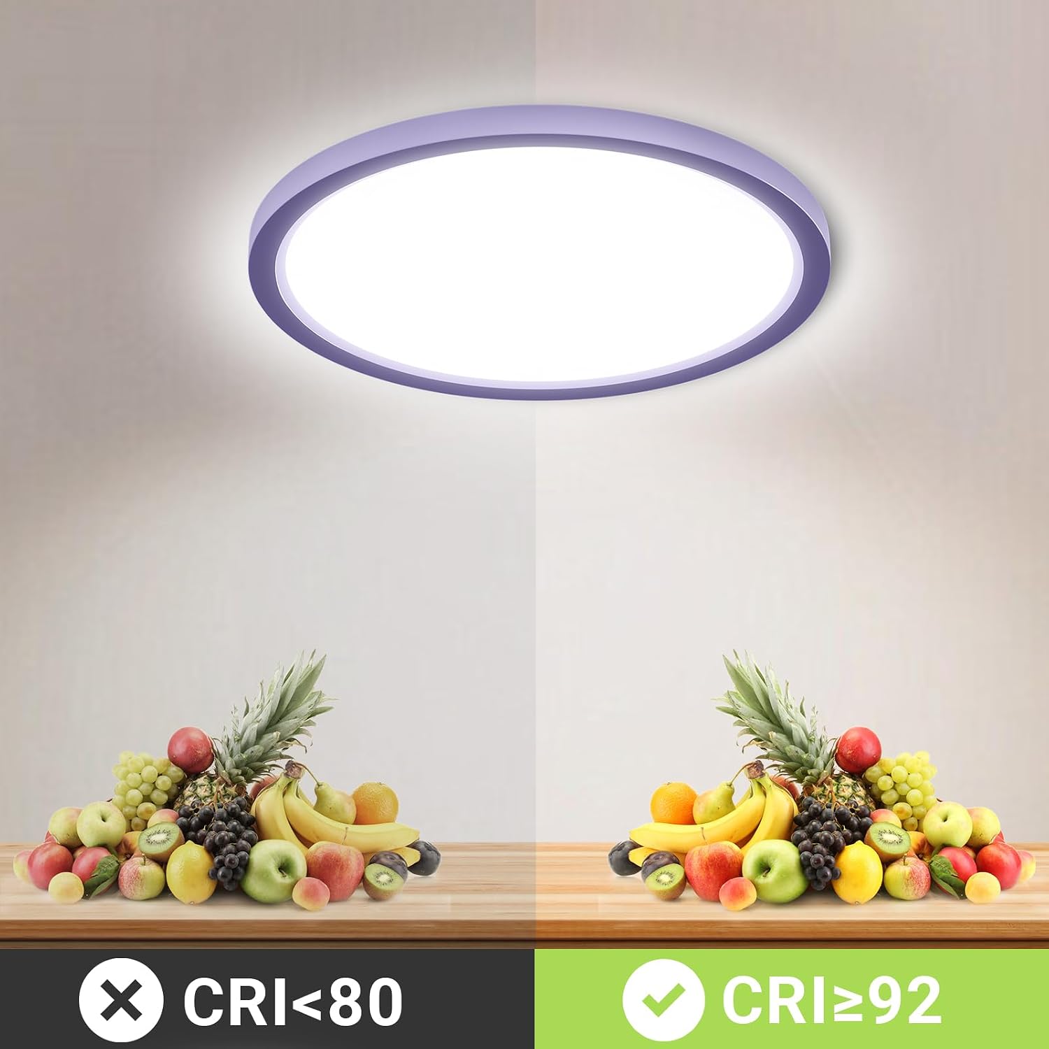Detalle de LQWELL Deckenleuchte LED 18W 220×24mm