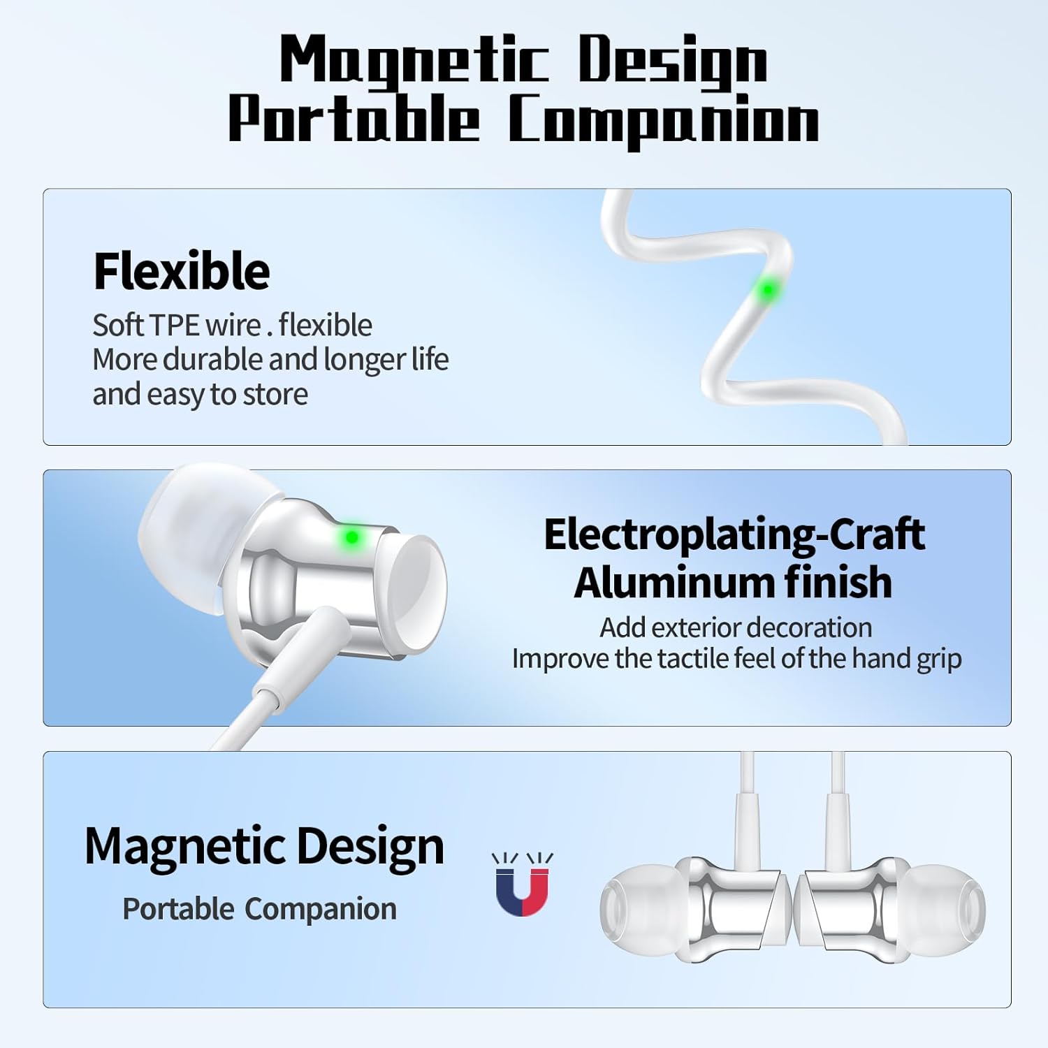 Thumbnail 6 de USB C Headphone for Samsung S25 Wired Earbuds