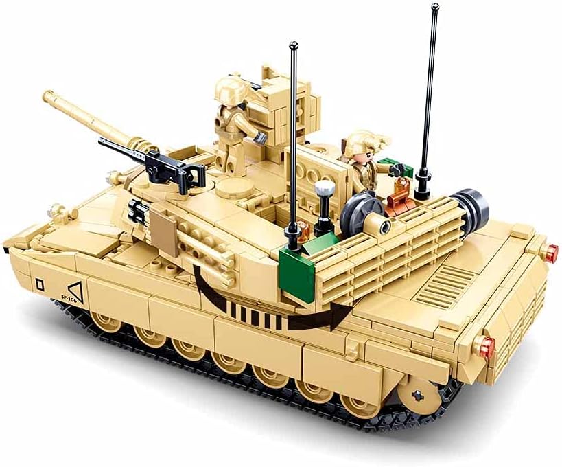 Detalle de Sluban Model Bricks M1A2 SEP V2 Abrams – Tank da battaglia 781 pezzi, M38-B0892, multicolore