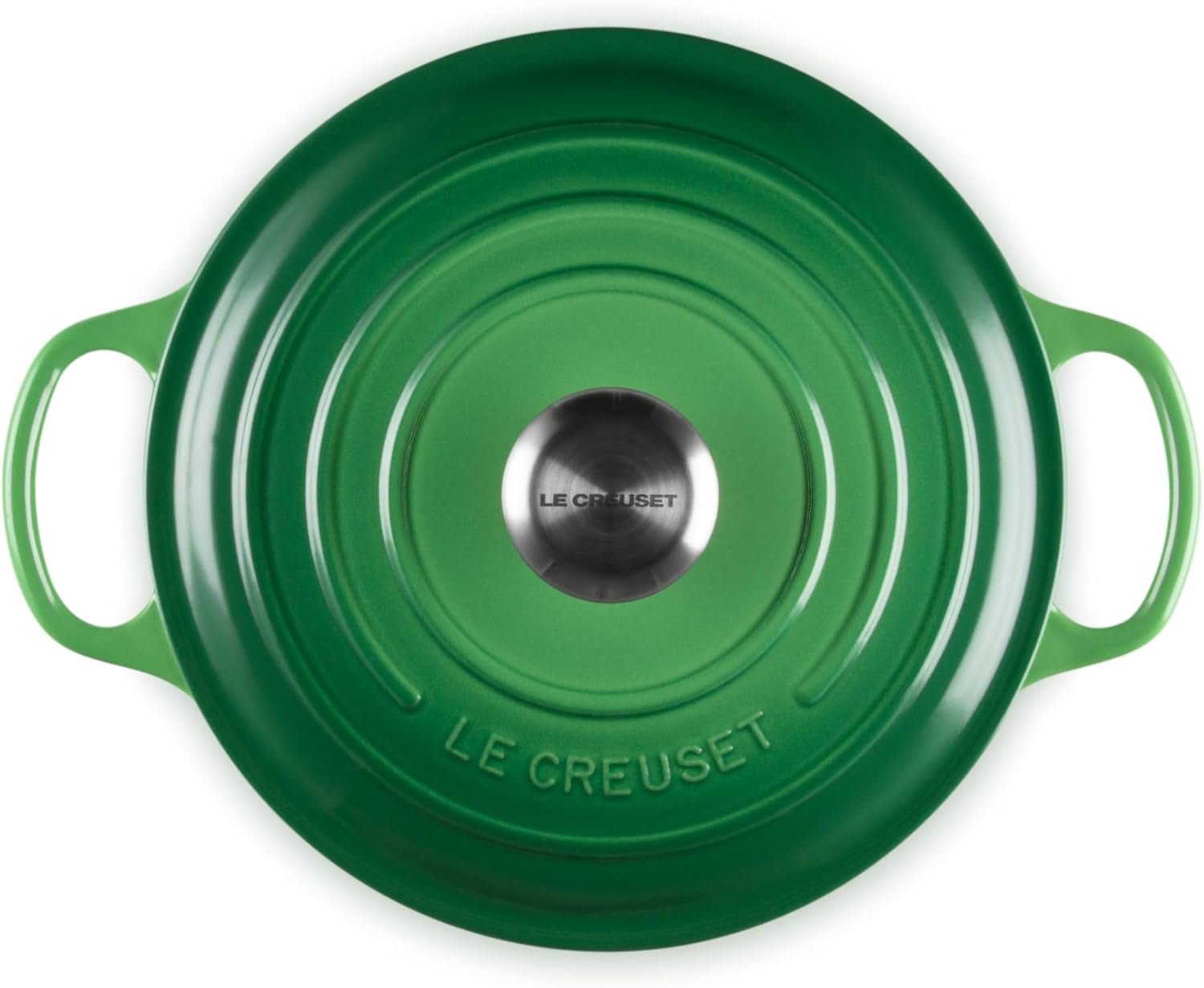 Thumbnail 3 de Le Creuset Signature Enamelled Cast Iron Round Casserole Dish with Lid, Bamboo (24 cm)